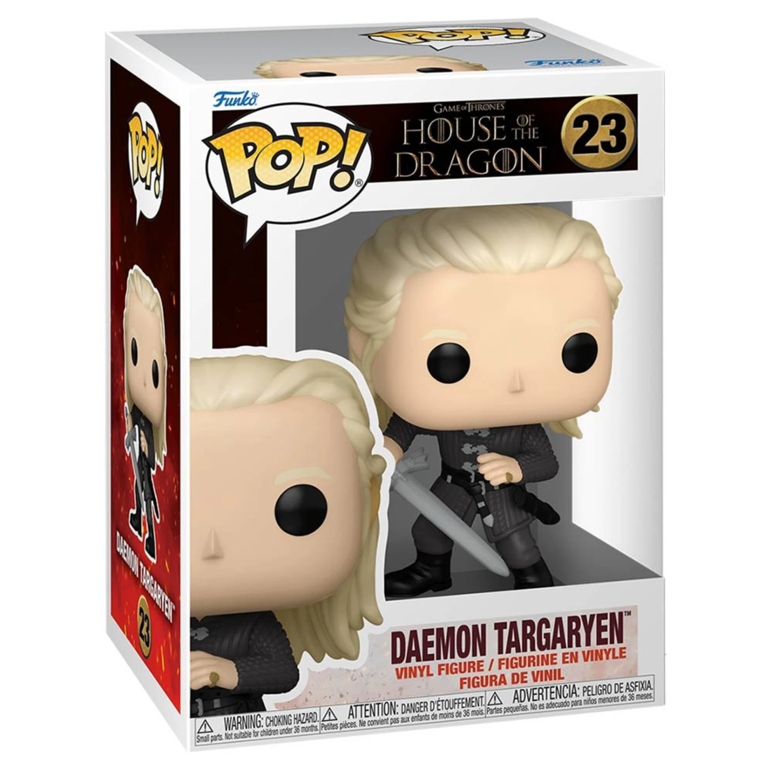 2 House of The Dragon - Daemon Targaryen Pop! Vinyl Figure, 2 of 2