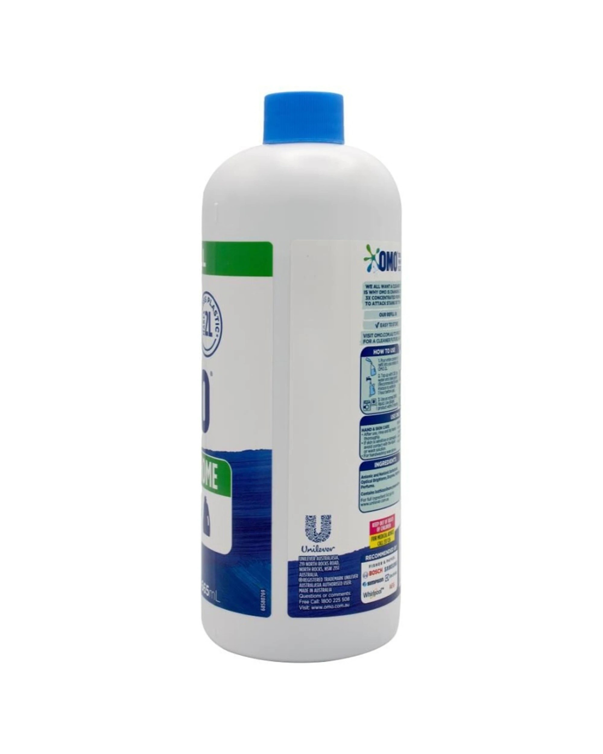 4 Omo Dilute At Home Refill Laundry Liquid Detergent 655ml Concentrated Bottle - White, 4 of 5