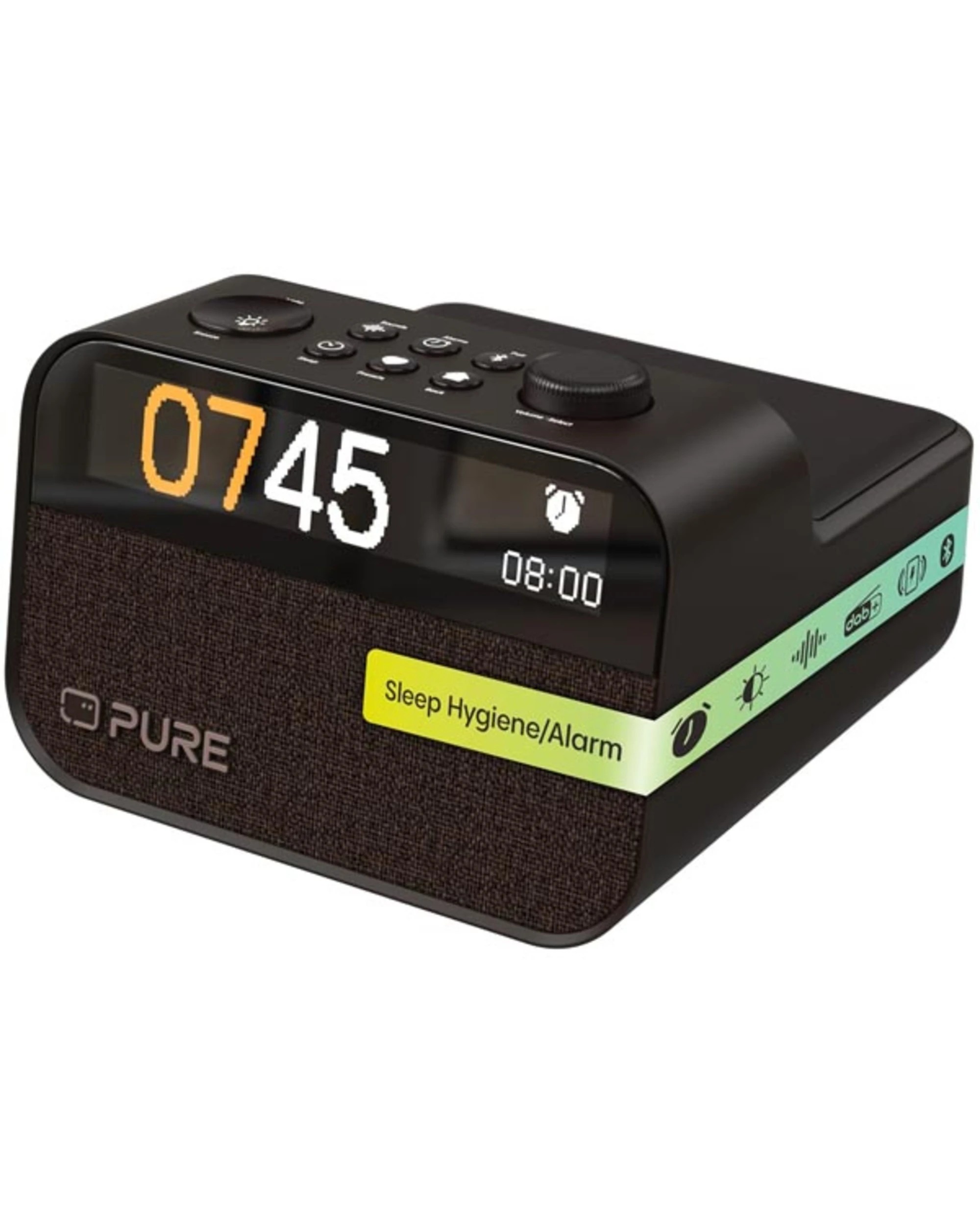 1 Pure Moment Charge Clock Radio and Sleep Companion - Black, 1 of 5