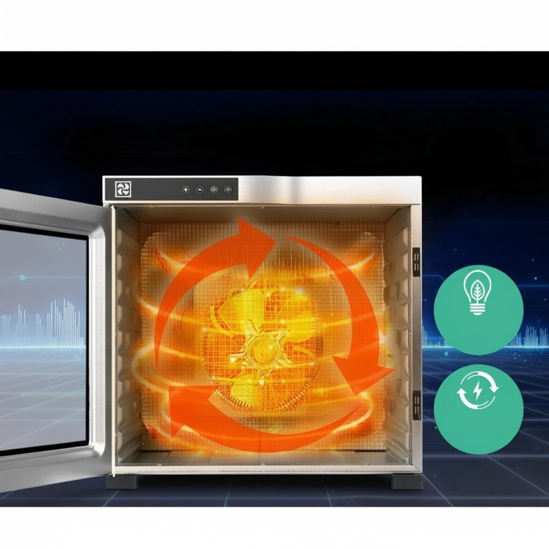 6 Devanti 10 Trays Food Dehydrator Stainless Steel Tray - Silver, 6 of 7