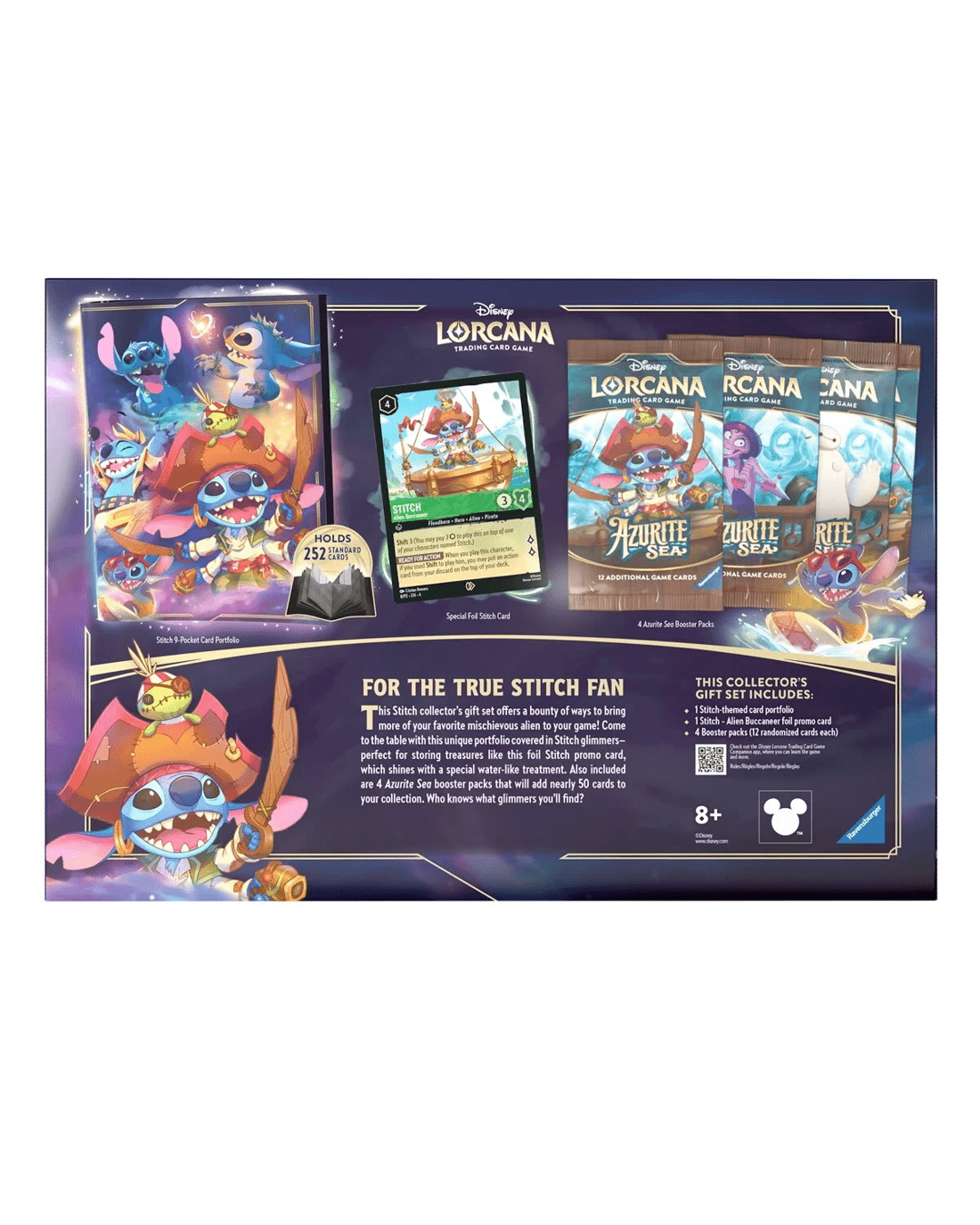 3 Disney Lorcana Trading Card Game: Azurite Sea Stitch Collector's Gift Set, 3 of 3