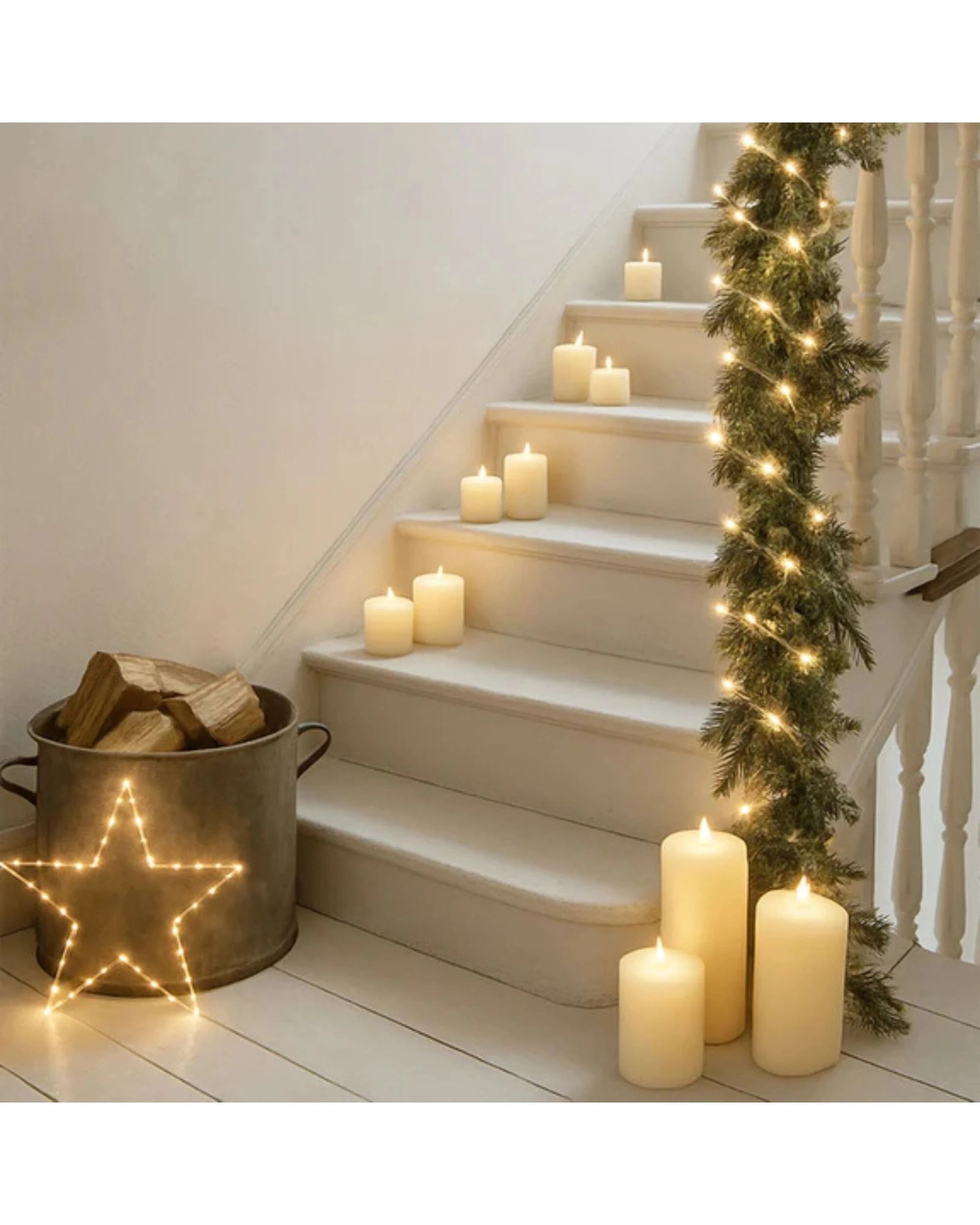 2 Lexi Lighting 200 Warm LED Waterfall Twister Lights 19.9m - White, 2 of 7