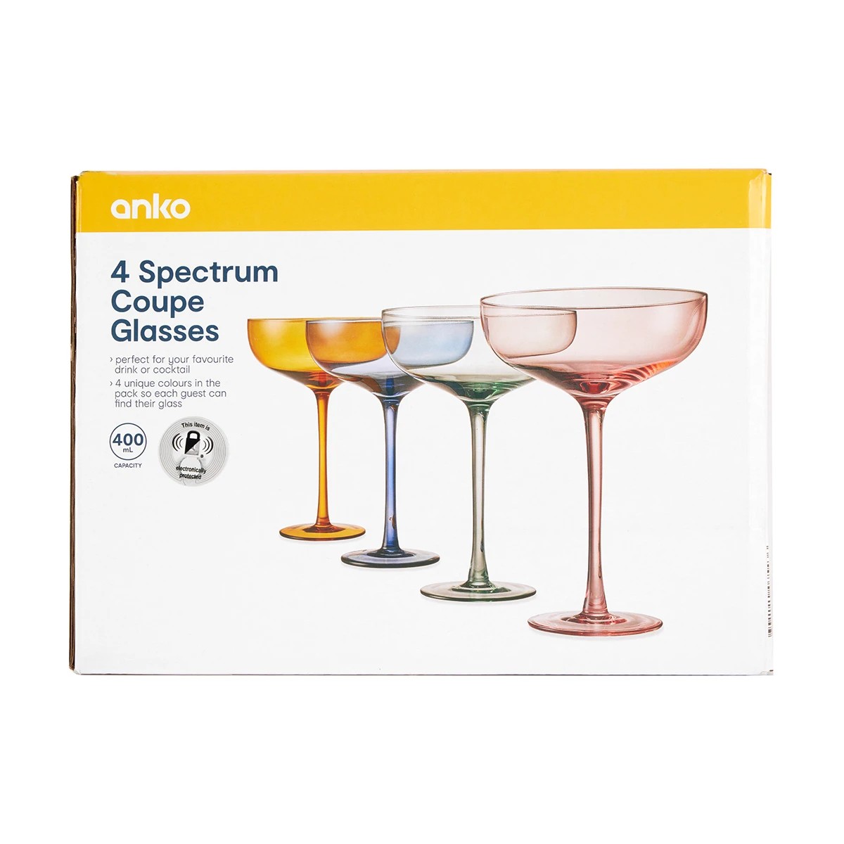 6 4 Spectrum Coupe Glasses, 6 of 6