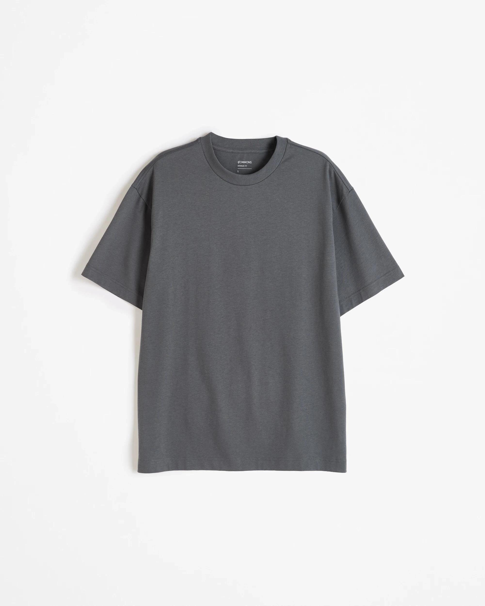 7 Commons Australian Cotton Oversized Heavy Core T-Shirt ASPHALT, 7 of 8