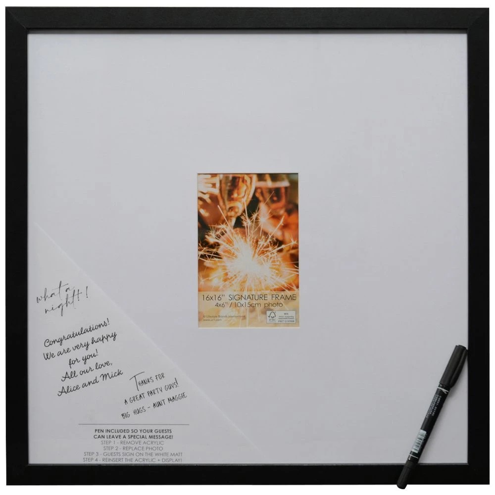 1 Signature 6x4" Frame Black, 1 of 5