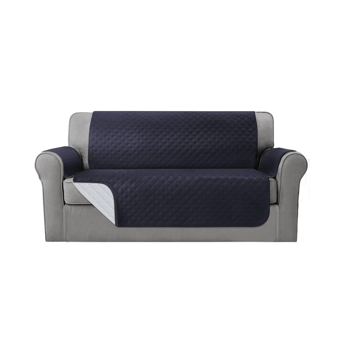 1 Artiss Sofa Cover Couch Covers 3 Seater 100% Water Resistant Dark - Grey, 1 of 6