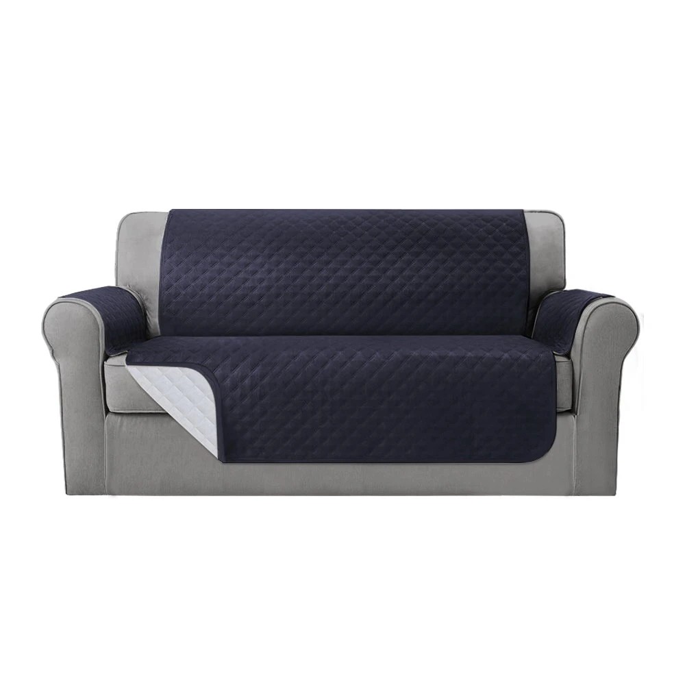 1 Artiss Sofa Cover Couch Covers 3 Seater 100% Water Resistant Dark - Grey, 1 of 5