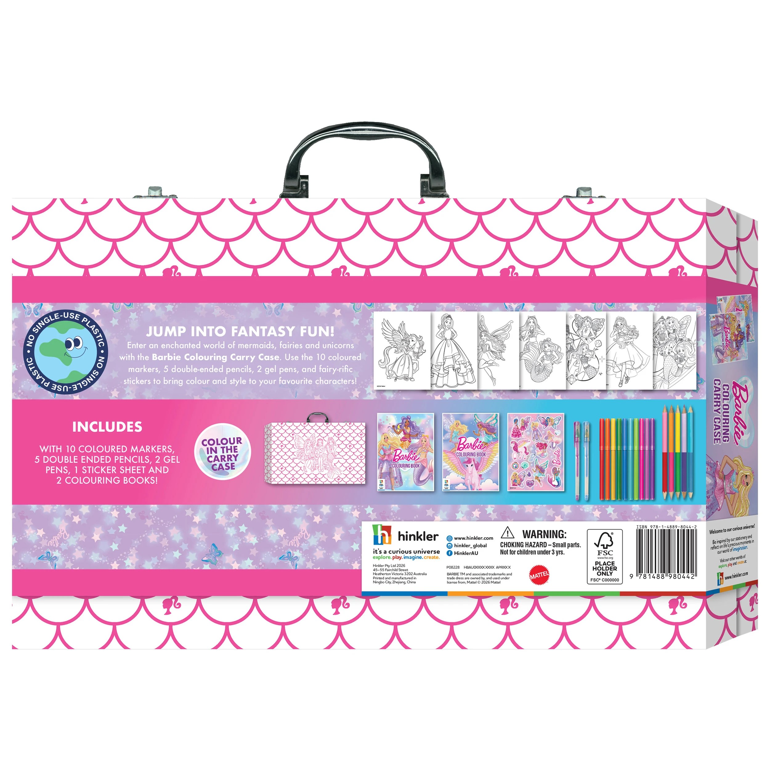 2 Kaleidoscope Barbie Colouring Carry Case - Book, 2 of 2
