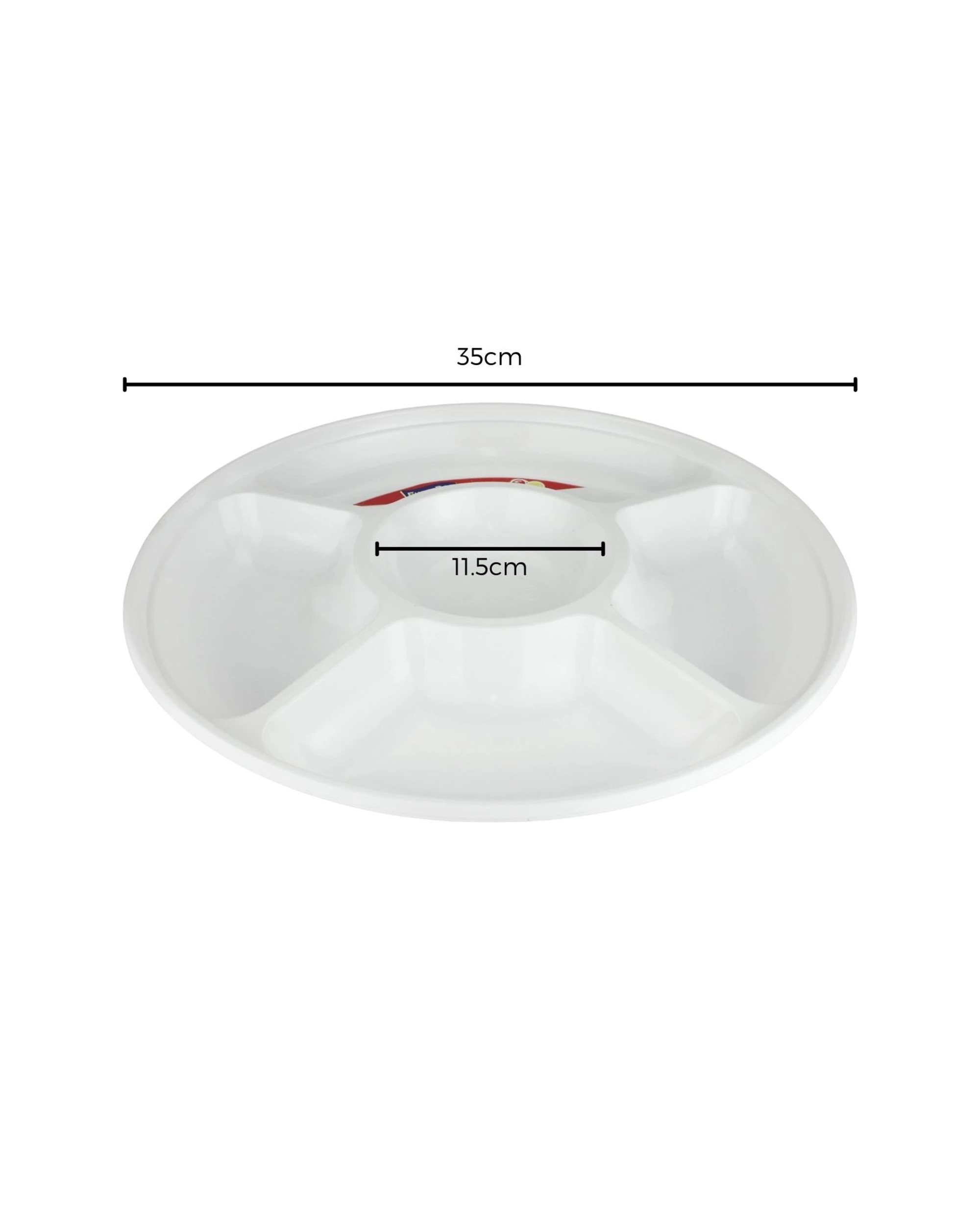 2 Partyware Plastic Chip and Dip Platters 35cm Pack of 2, 2 of 2