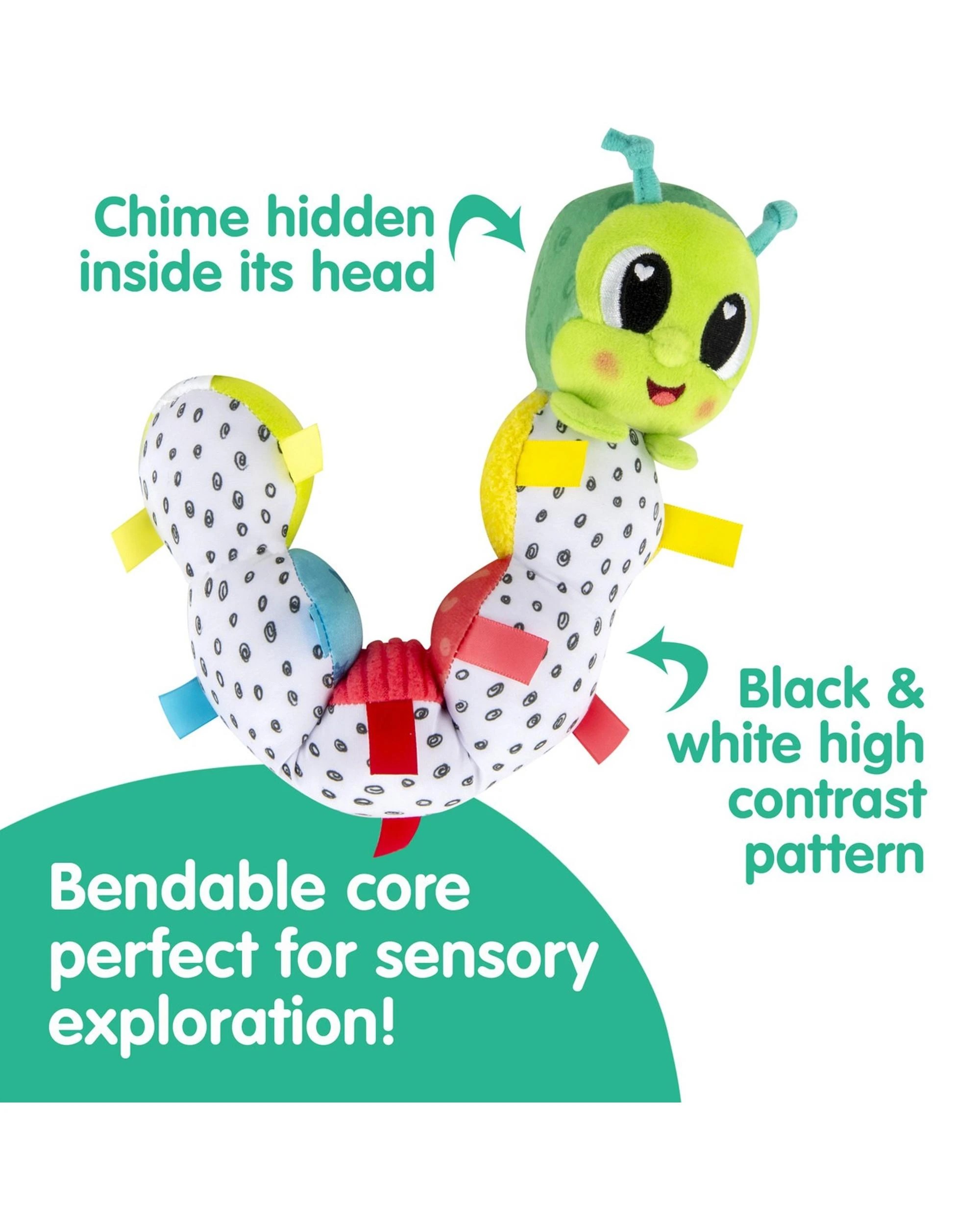 2 Lamaze Fidget Fun Caterpillar Sensory Toy, 2 of 4