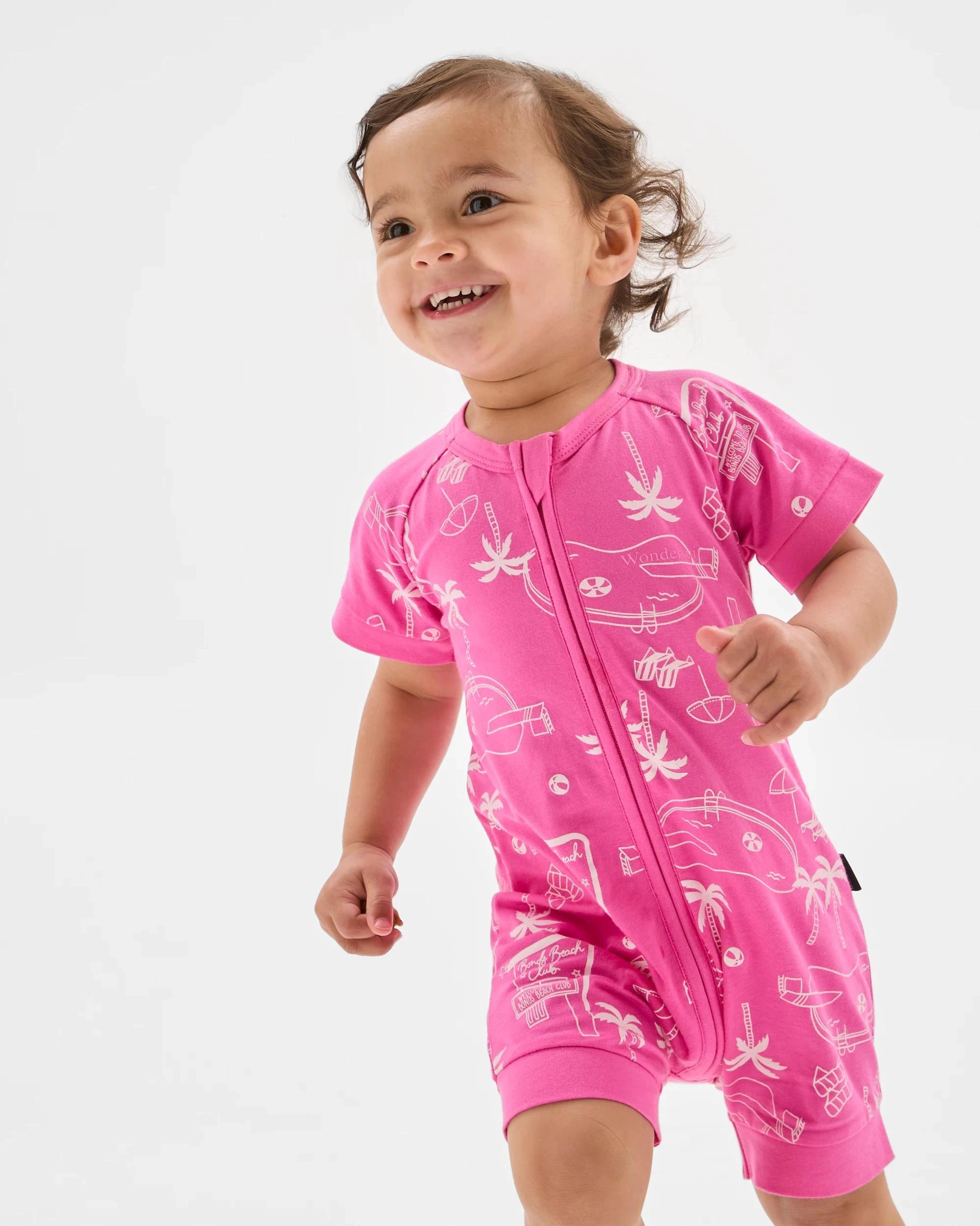 2 Target Bonds Baby Zippy Romper BEACH CLUB FUSCHIA, 2 of 5