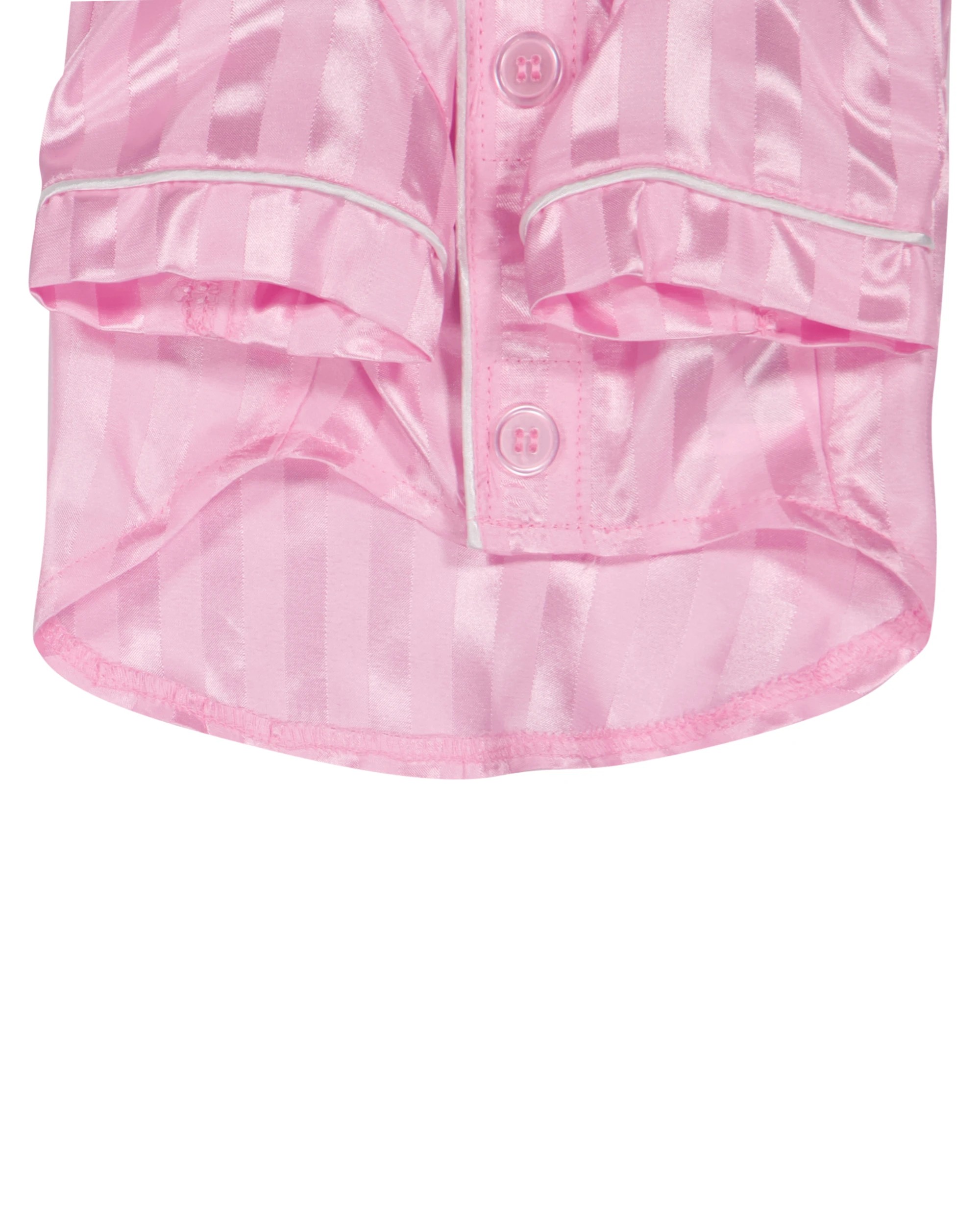 4 Pet Satin Stripe Pyjamas - Small, Pink, 4 of 9