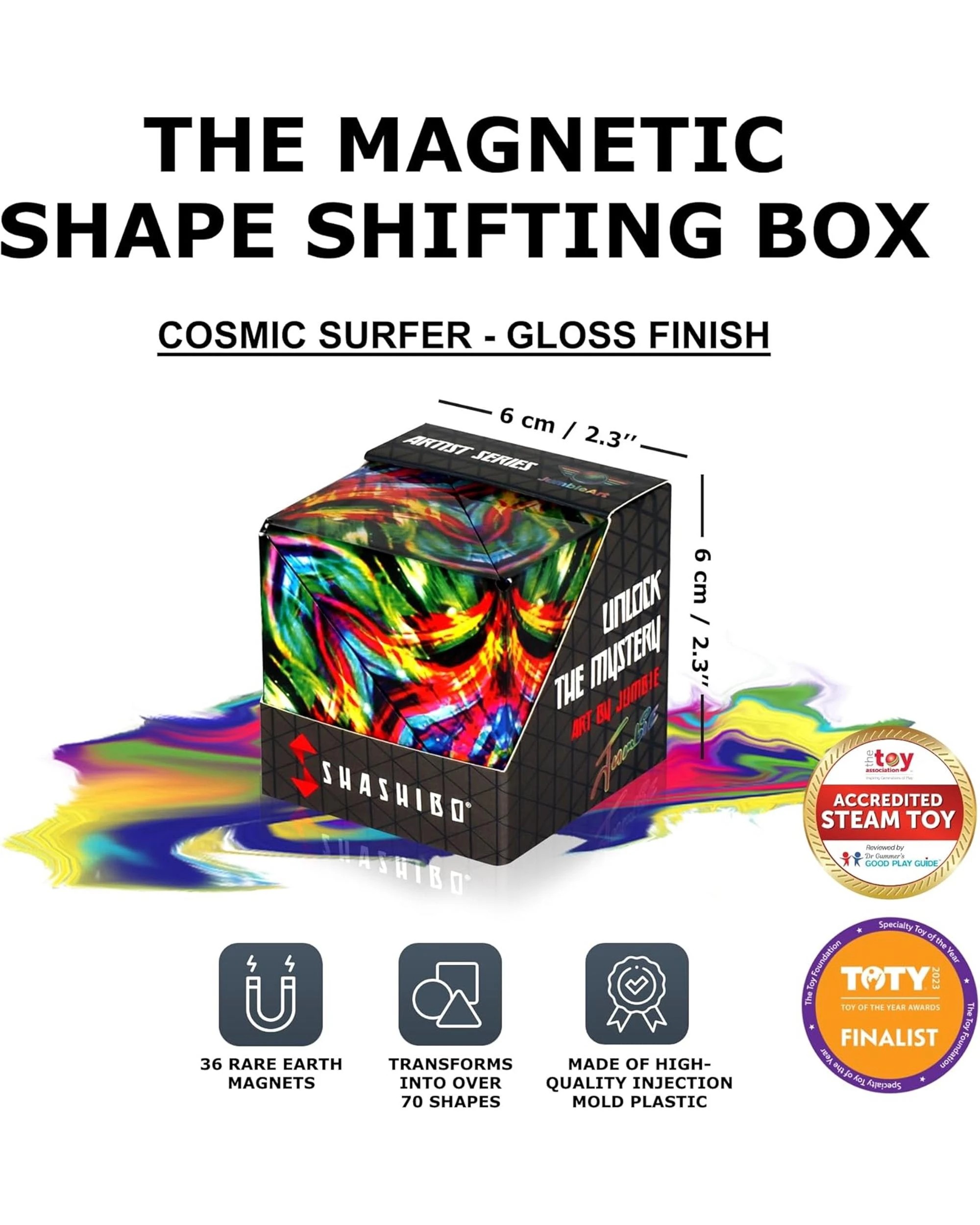 2 Shashibo Shape Shifting Box - Cosmic Surfer, 2 of 7