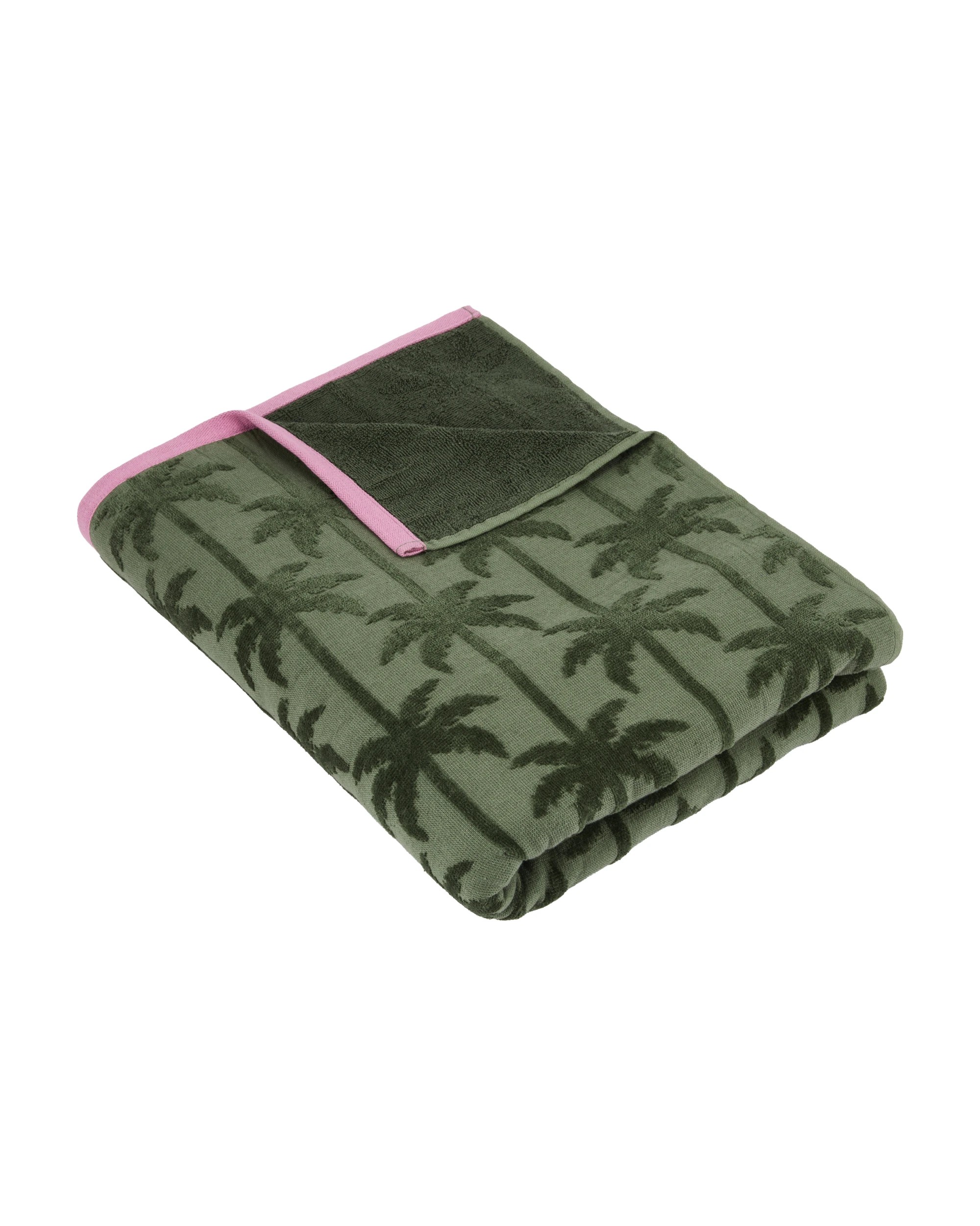 3 Cotton Palm Beach Blanket - Green, 3 of 6