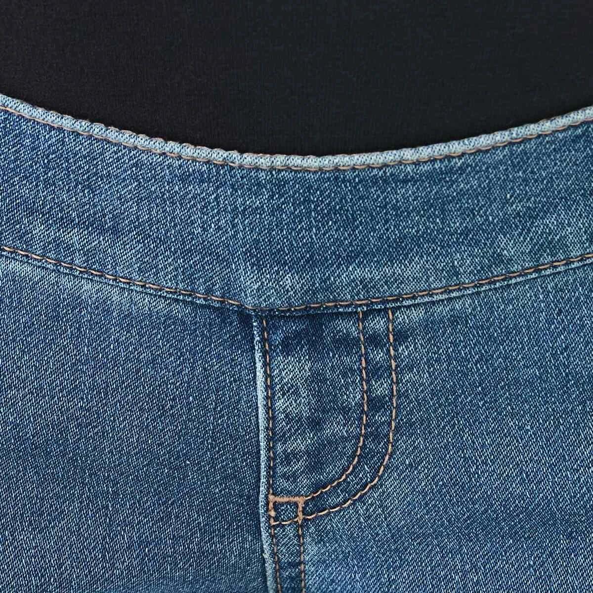 5 Maternity Stretch Skinny Jeans Mid Wash, 5 of 6