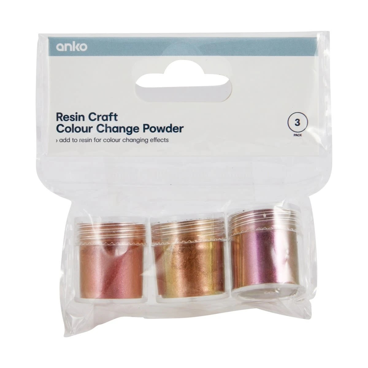1 3 Pack Resin Craft Colour Change Powder - Iridescent, 1 of 3