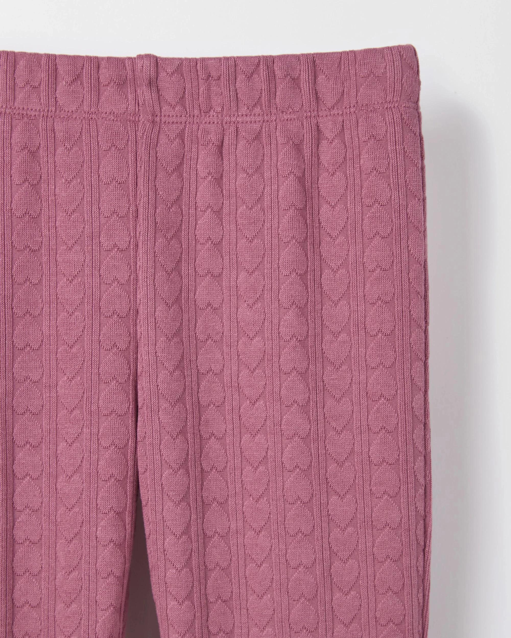 5 Target Kids Heart Rib Leggings PINK, 5 of 5