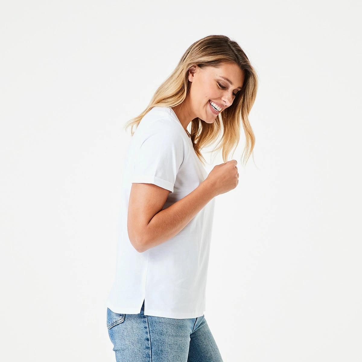 2 Short Sleeve Australian Cotton T-shirt White, 2 of 5