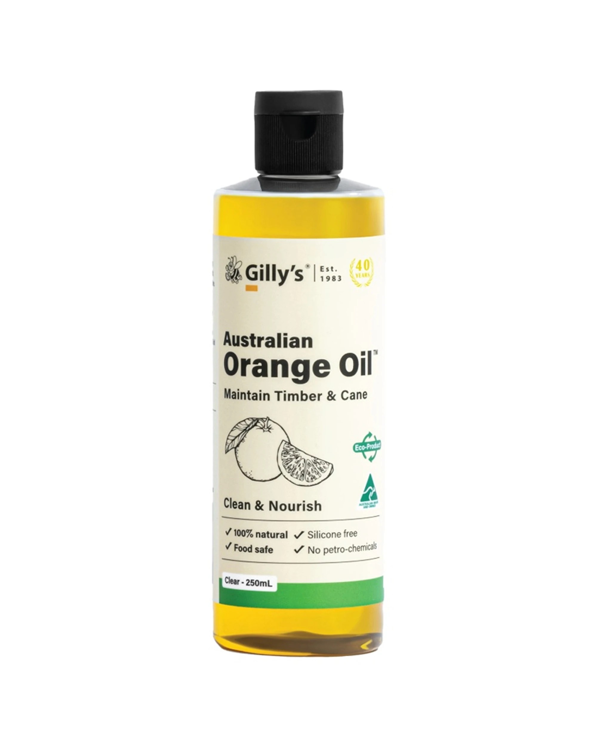 1 GILLYS Oil 250ml Timber And Cane Furniture Maintenance Oil for Wood Care and Restoration - Natural, 1 of 1
