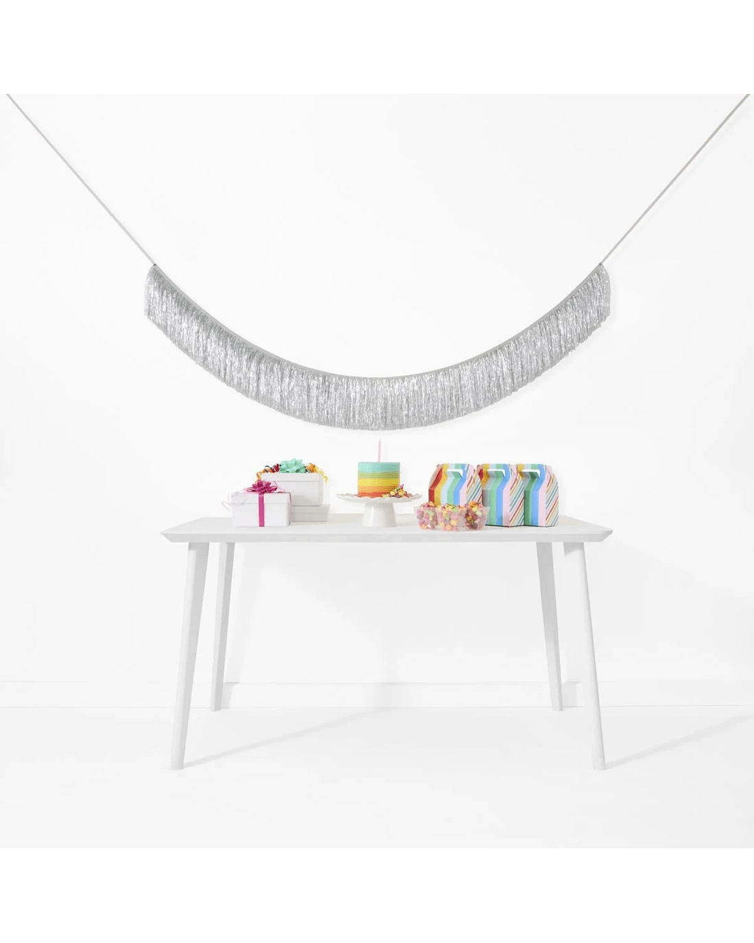 1 Silver Tassel Fringe Garland, 1 of 5