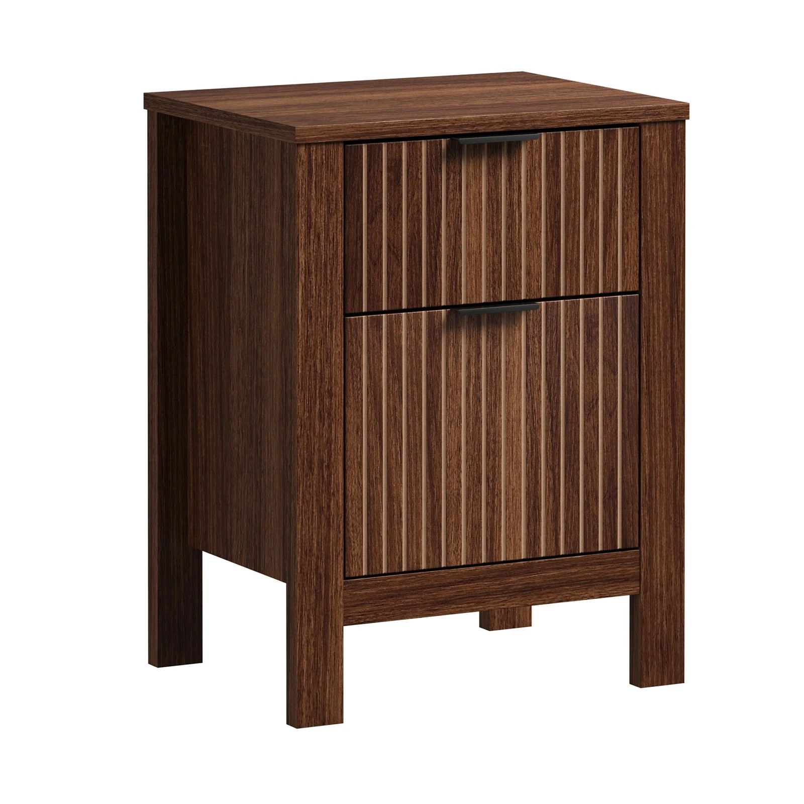 6 Oikiture Modern Bedside Table Nightstand Drawer Shelf Door Cabinet - Natural, 6 of 9