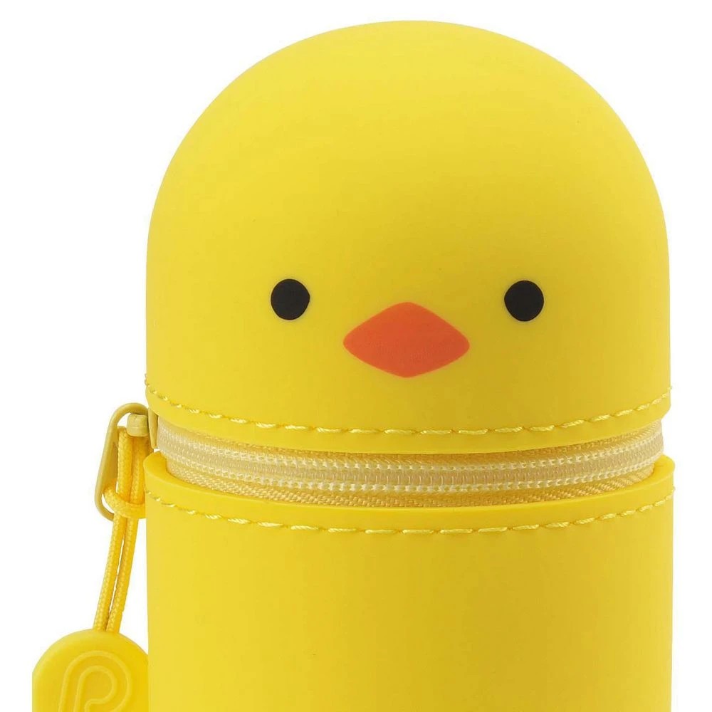 2 PuniLabo Single Zip Stand Up Silicone Pencil Case Chick, 2 of 2
