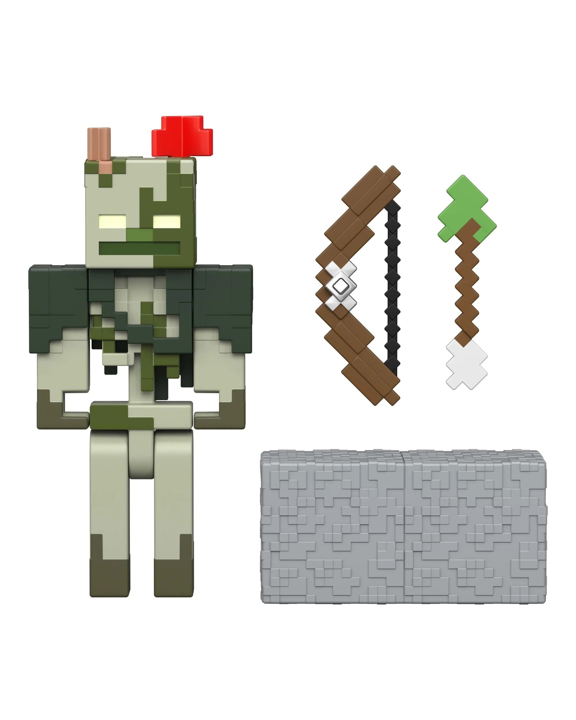 3 Minecraft Redstone Charged Bogged Figure, 3 of 6