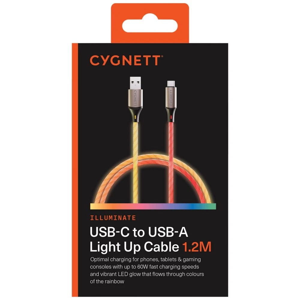 6 Cygnett Illuminate USB-C to USB-A 1.2m Light Up Cable, 6 of 6