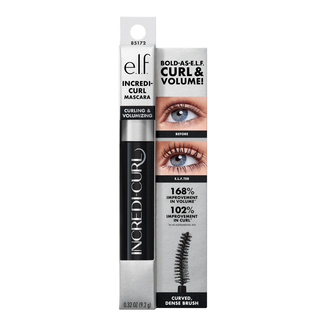 1 e.l.f. Incredi-Curl Mascara - Black, 1 of 6