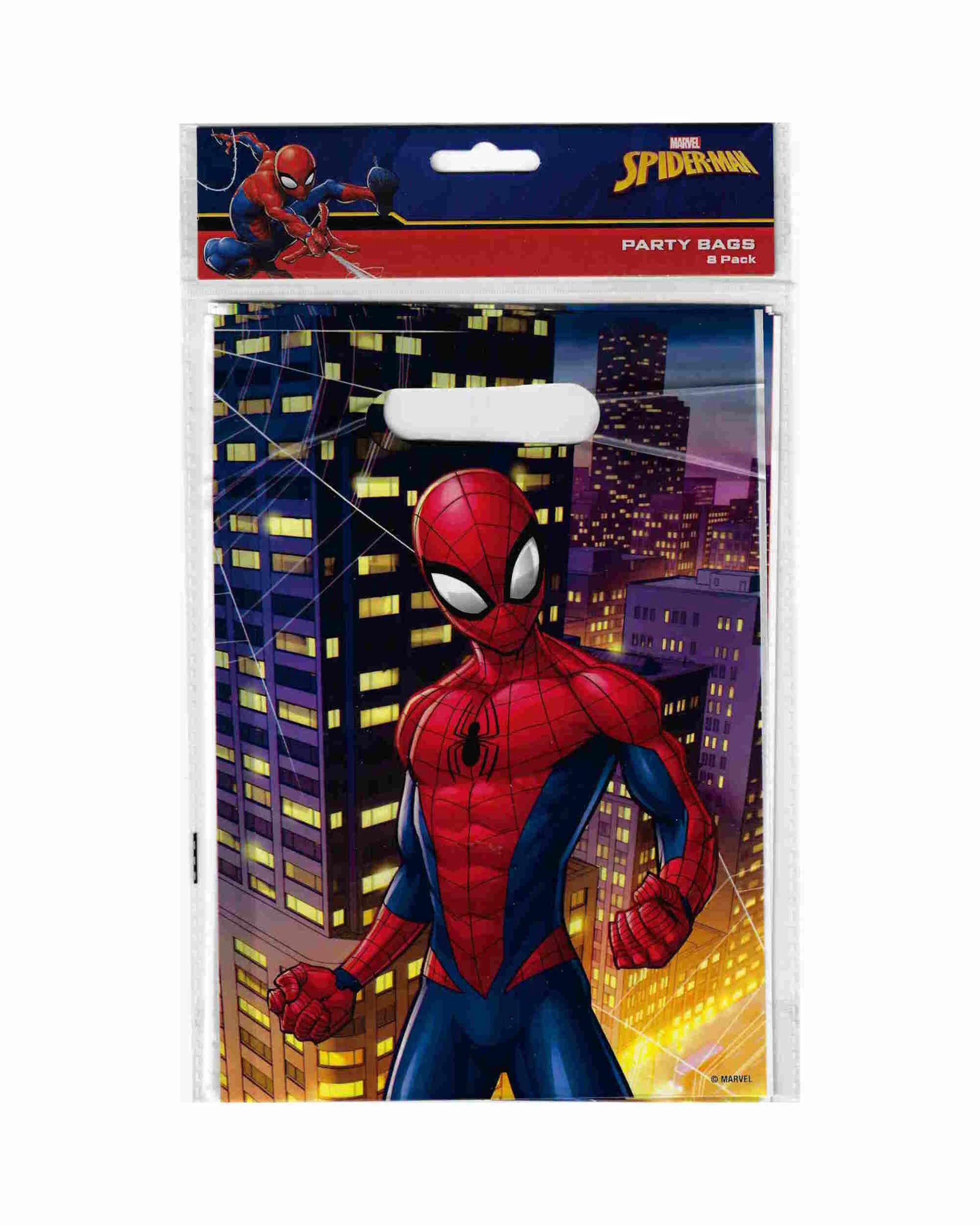 2 Design Group Spiderman City Scape Lolly/Treat Bags Pack of 8 - Multi, 2 of 3