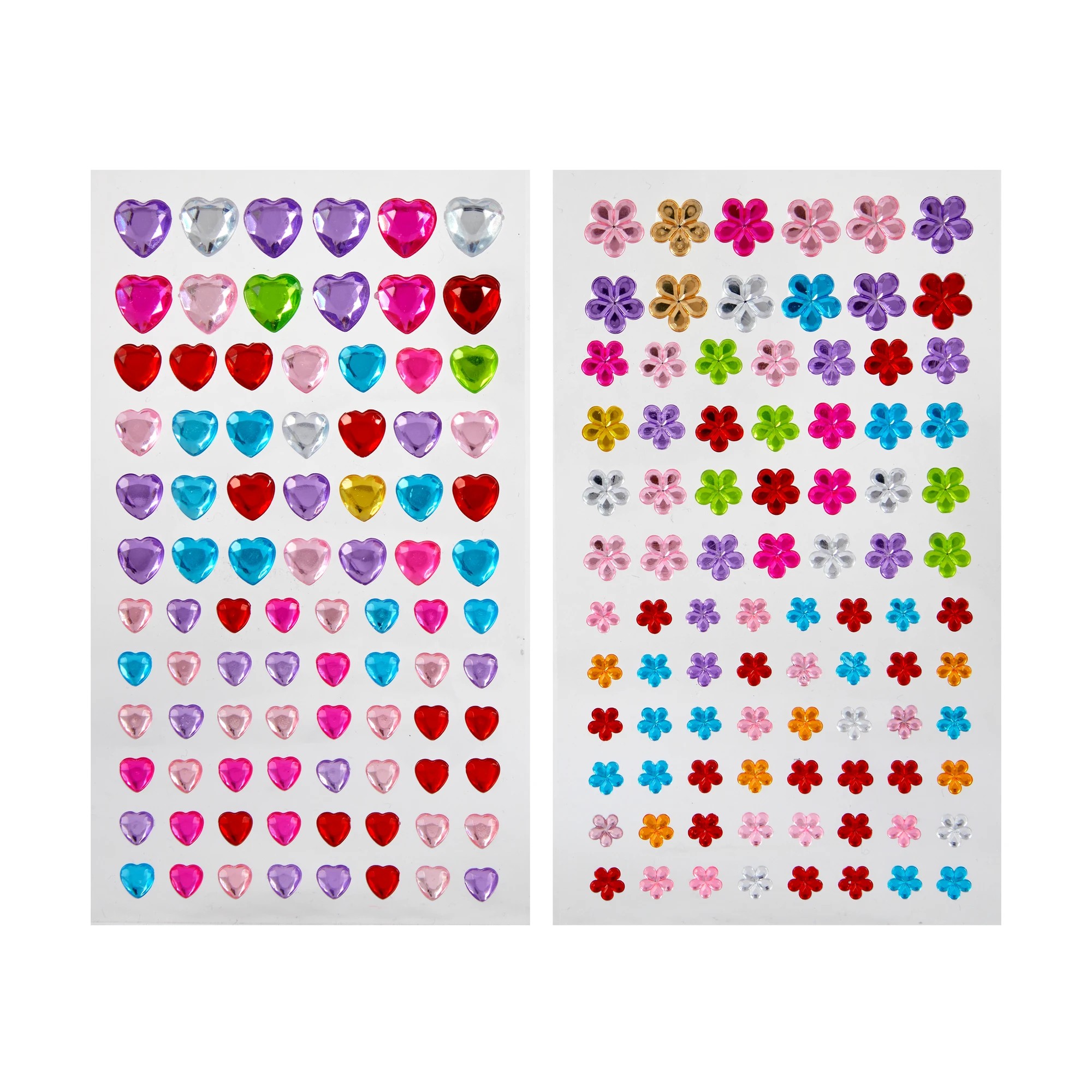 2 Bling Stickers - Flower and Heart, 2 of 2