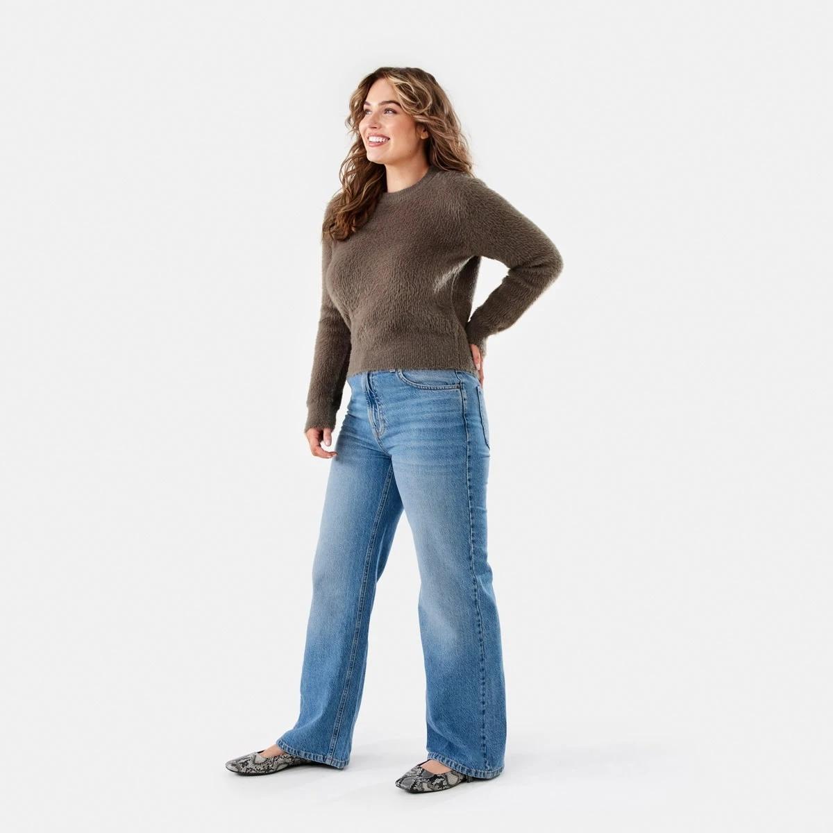 3 Eyelash Jumper Taupe Brn, 3 of 7