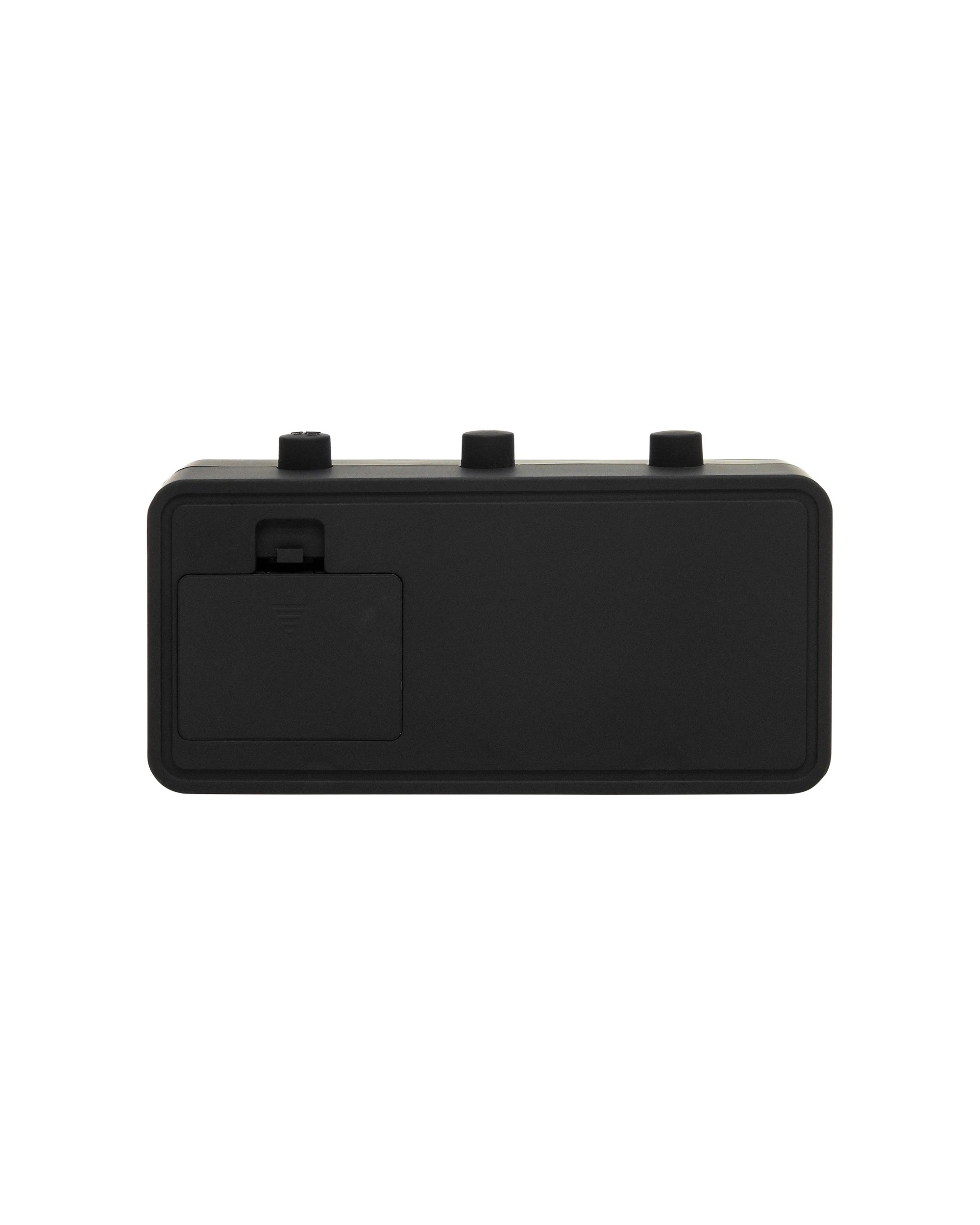 2 Leni 11x20cm Flipper Table Alarm Clock With Manual Flip Day And Date Black - Black, 2 of 4