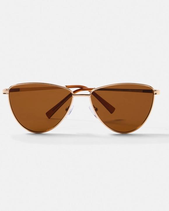 Womens Metal Cat Eye Sunglasses