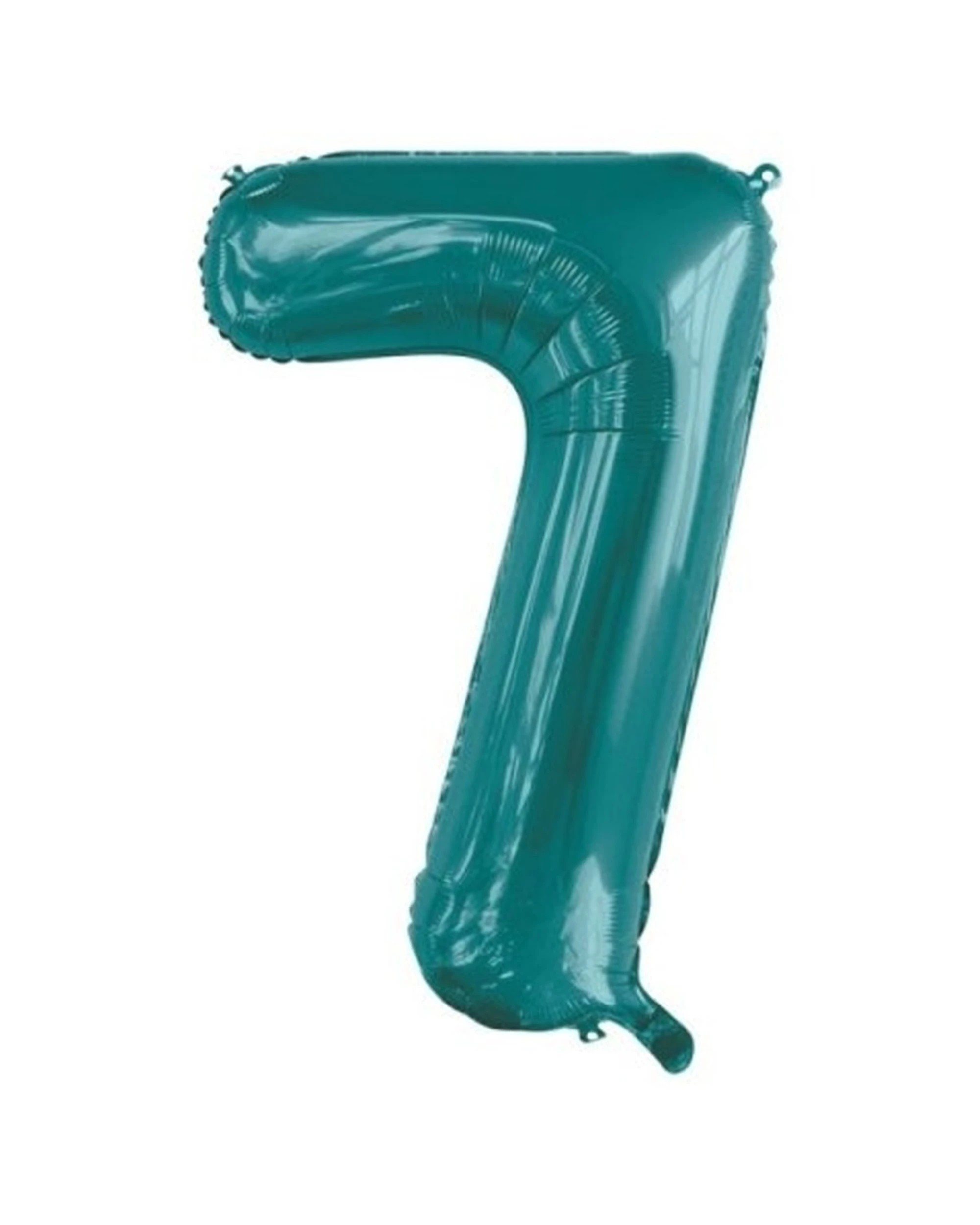 1 Alpen Decrotex Foil Balloon Number 7 Party Decoration 34 Inches Teal - Blue, 1 of 1