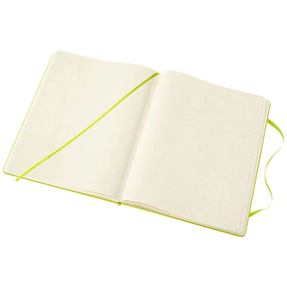2 Moleskine Classic Hardcover Notebook XL 192Pg Lemon Green, 2 of 5