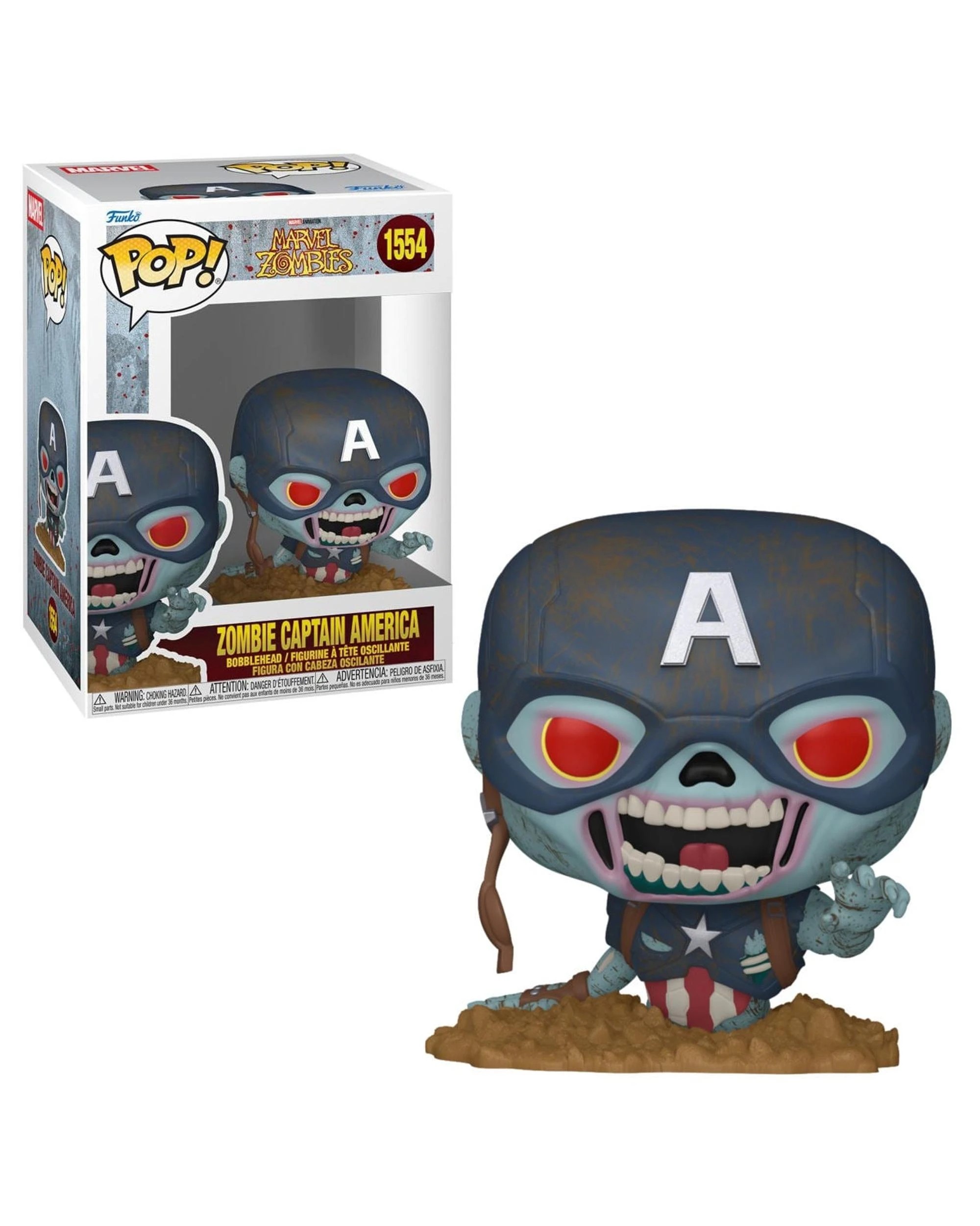 1 Marvel Zombies Zombie Captain America Funko POP! Vinyl, 1 of 3