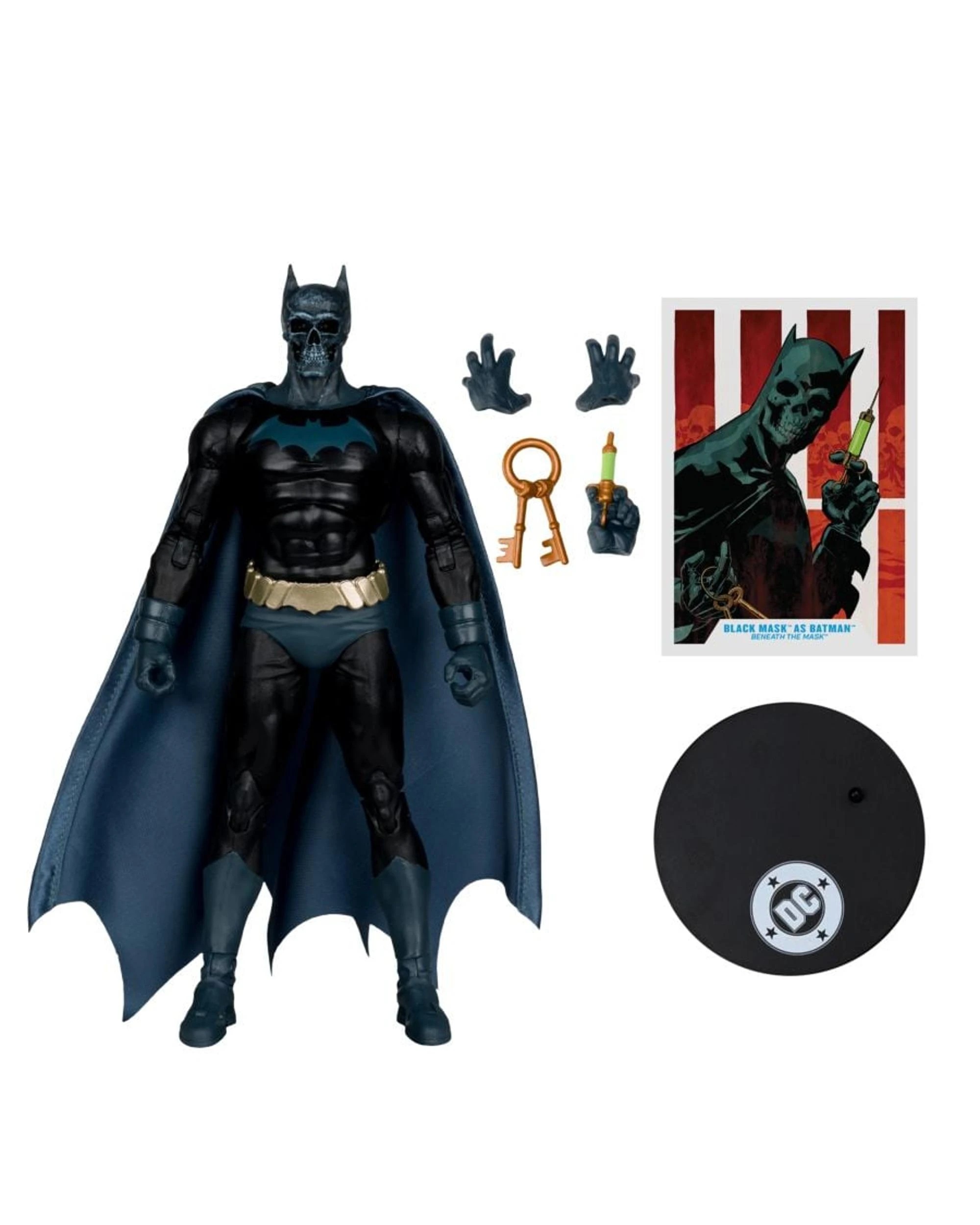2 DC Multiverse Beneath the Mask Black Mask as Batman 7 Inch Figure, 2 of 9