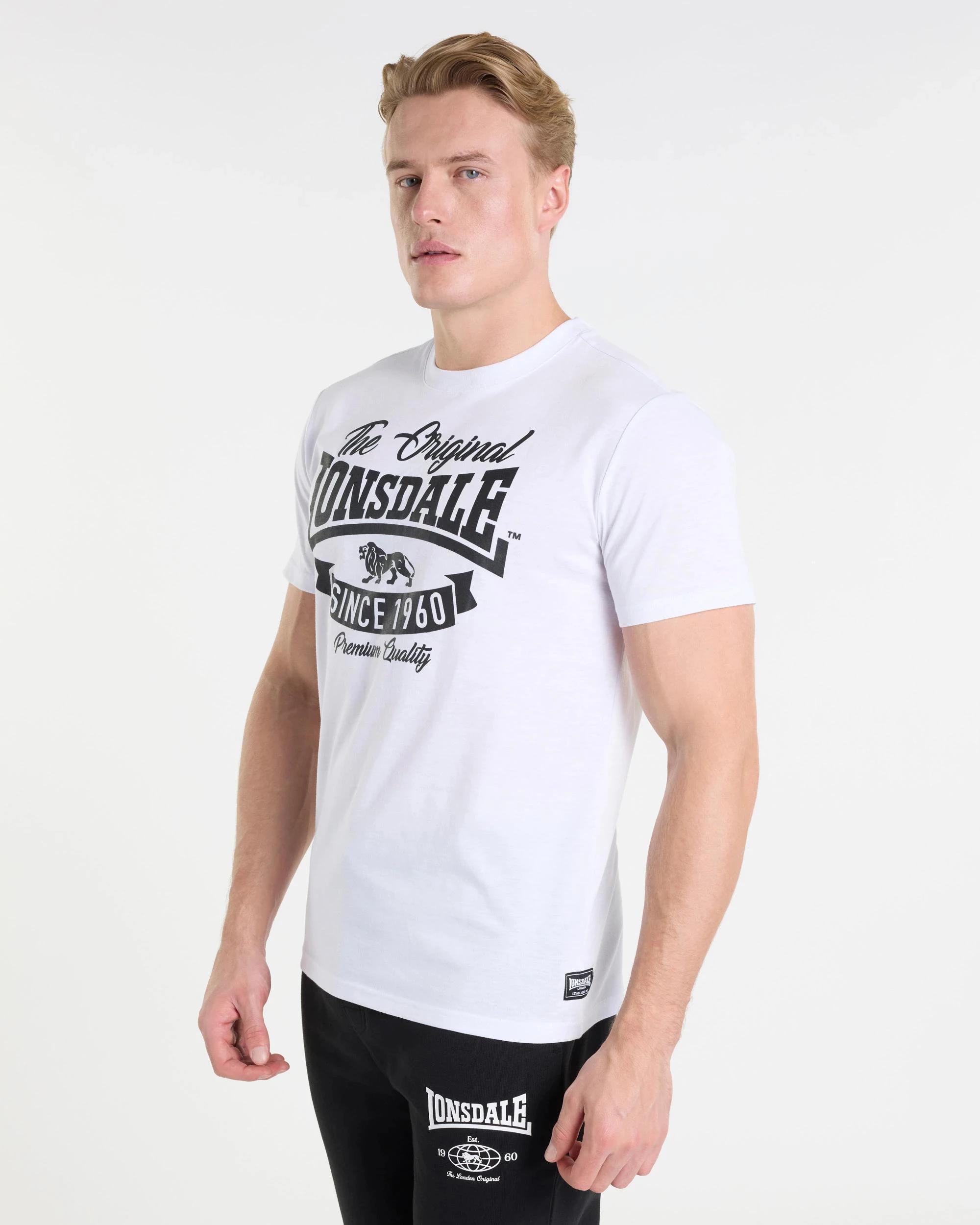2 Active Core T-Shirt - Lonsdale London LOCKUP WHITE, 2 of 5