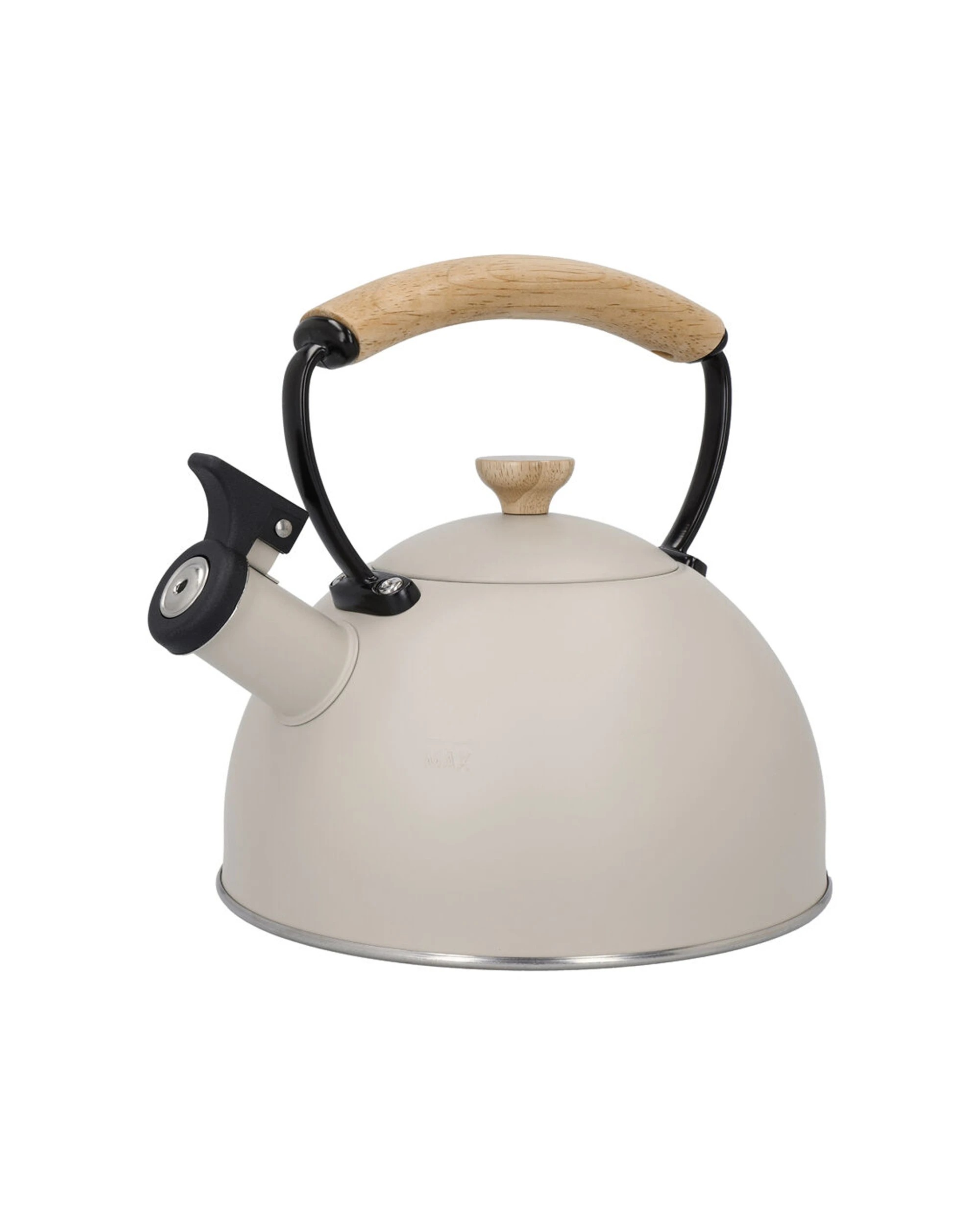 2 La Cafetiere Stovetop Whistling Tea Kettle 1.6L Beechwood Handle - Beige, 2 of 7