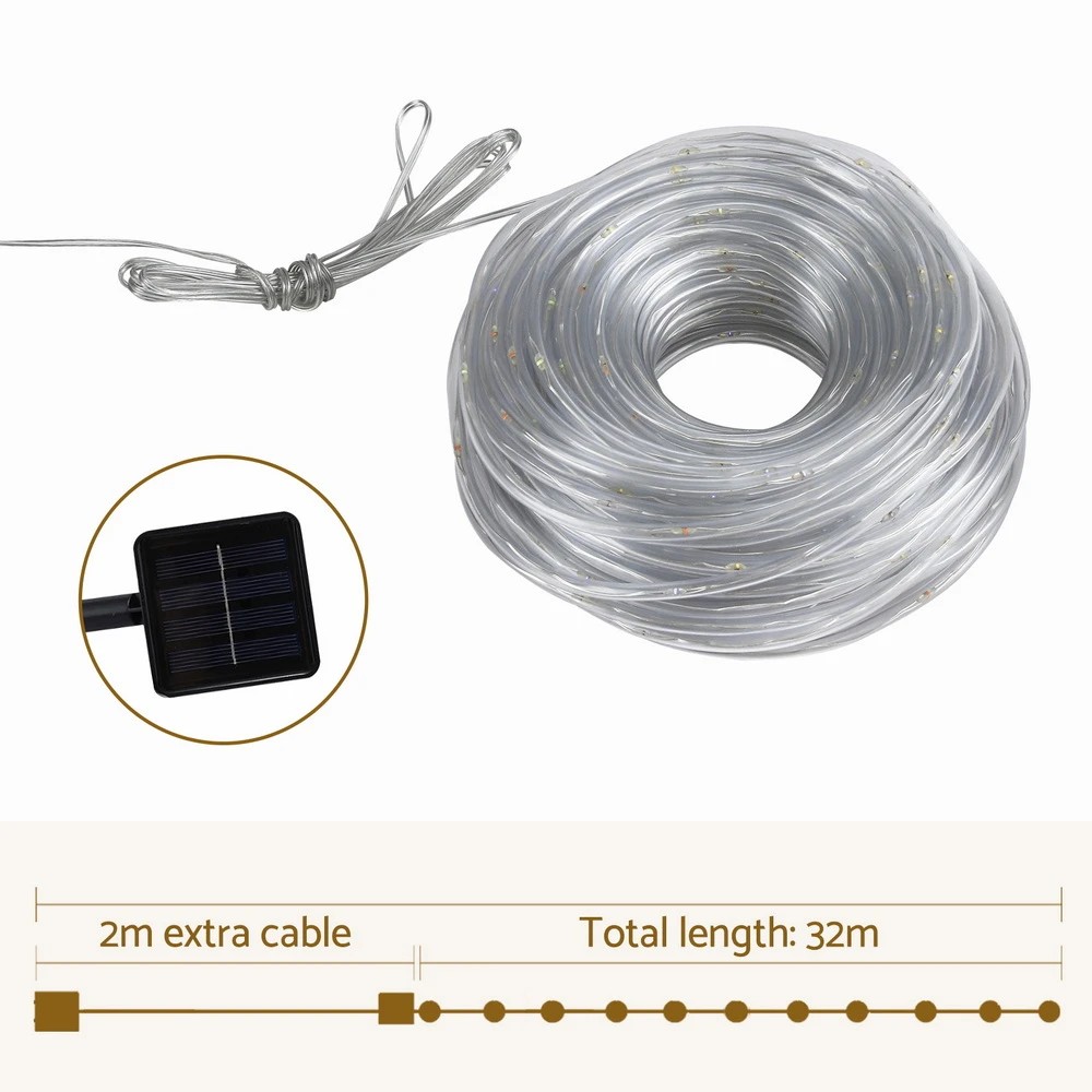 2 Jingle Jollys 30M Christmas Lights String Rope Light Decoration 300 LED Colorful - Multi, 2 of 4