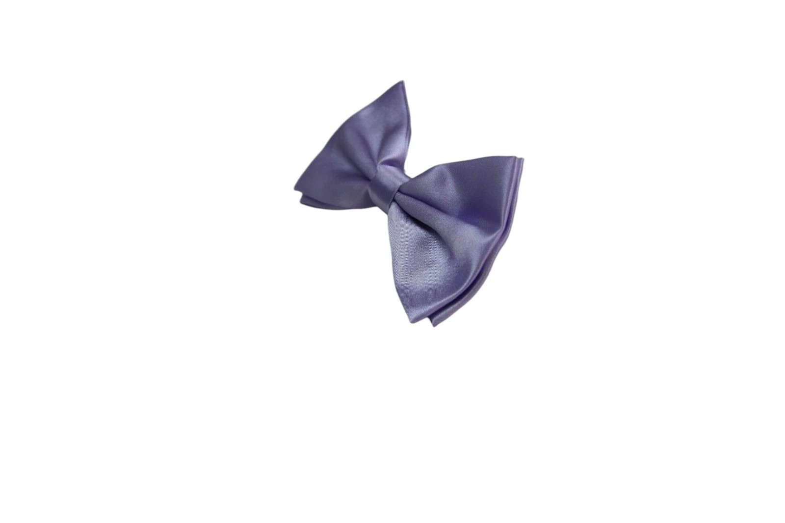 3 Zasel Mens Lavender Solid Plain Colour Bow Tie - Purple, 3 of 3