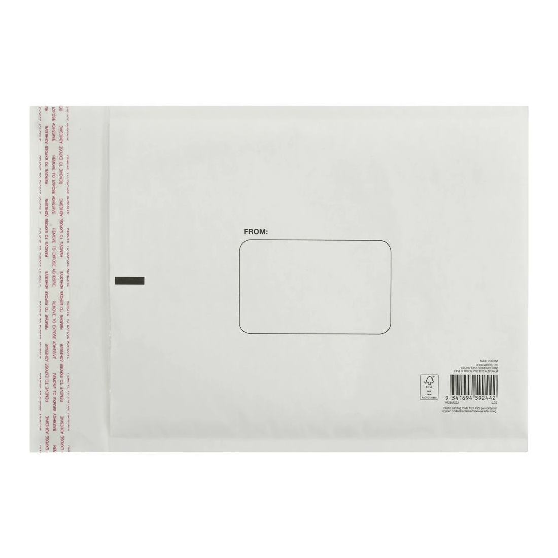 2 PPS Bubble Mailing Bag Size 2 235 x 330mm White, 2 of 2