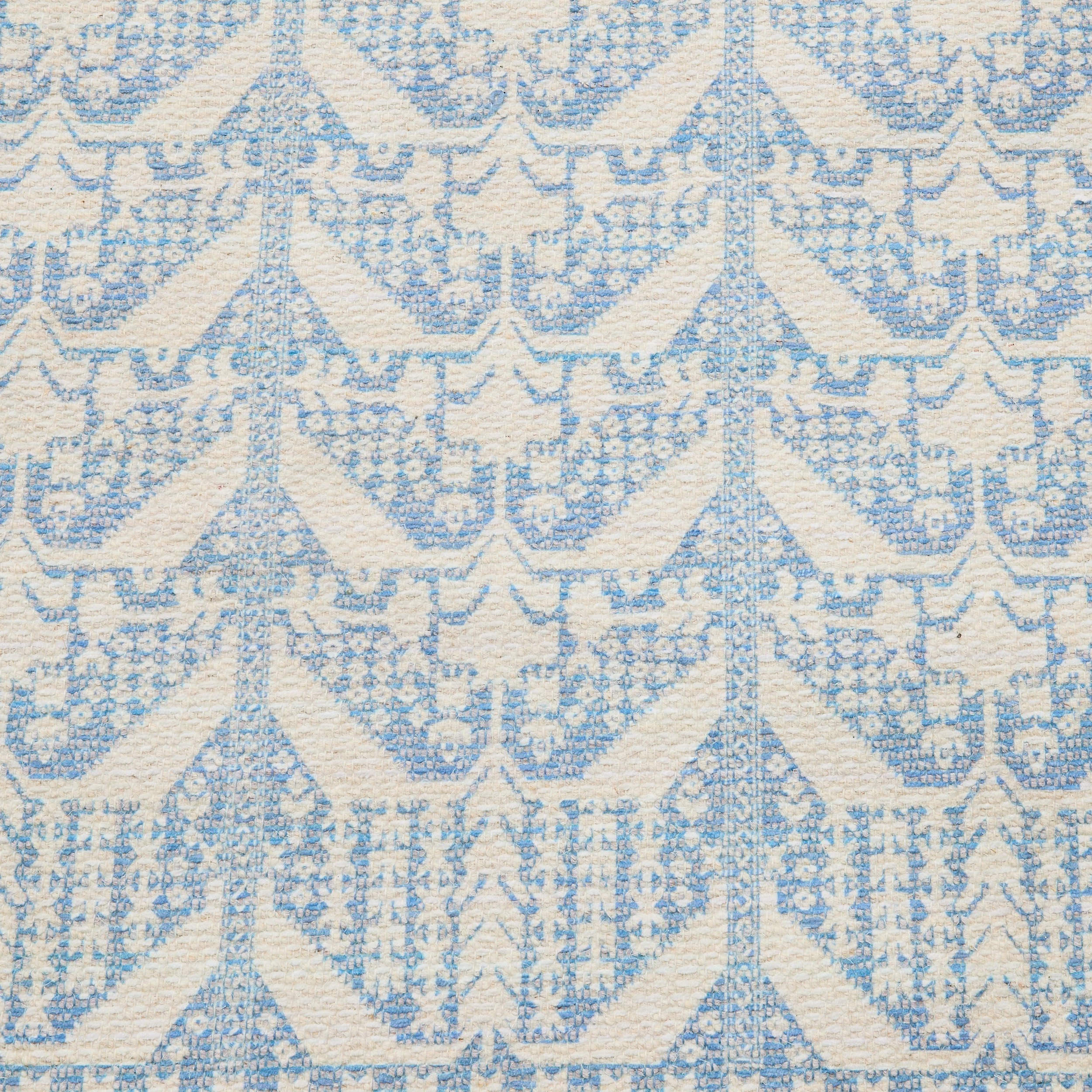 4 Emi Wool Blend Rug - Blue, Large - 235cm x 160cm, 4 of 6