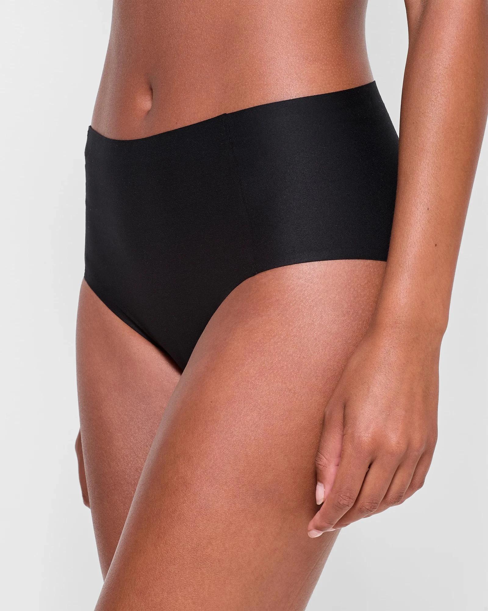 4 Target 2 Pack Bonded No Show Midi Briefs BLACK, 4 of 4