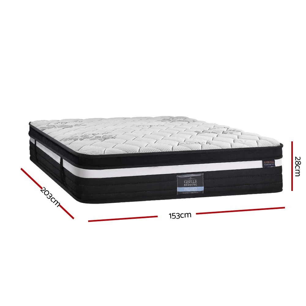 2 Giselle Bedding 28cm Mattress Super Firm Queen - Queen Bed - Multi, 2 of 8