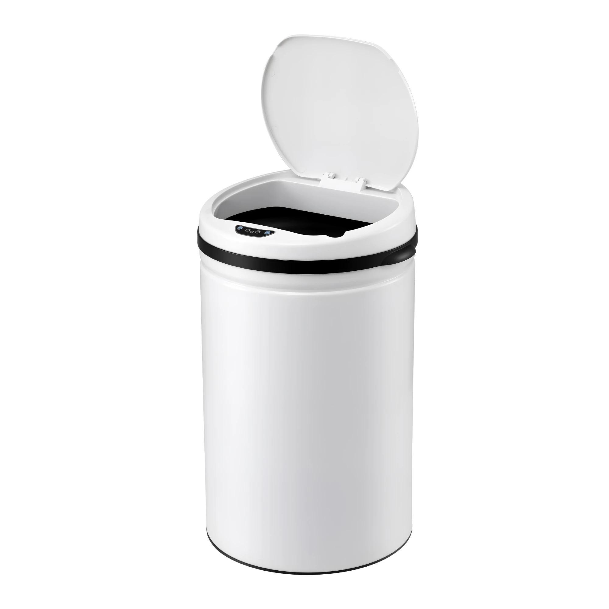 1 Devanti 30L Sensor Bin Automatic Touchless Trash Can Garbage Rubbish - White, 1 of 9