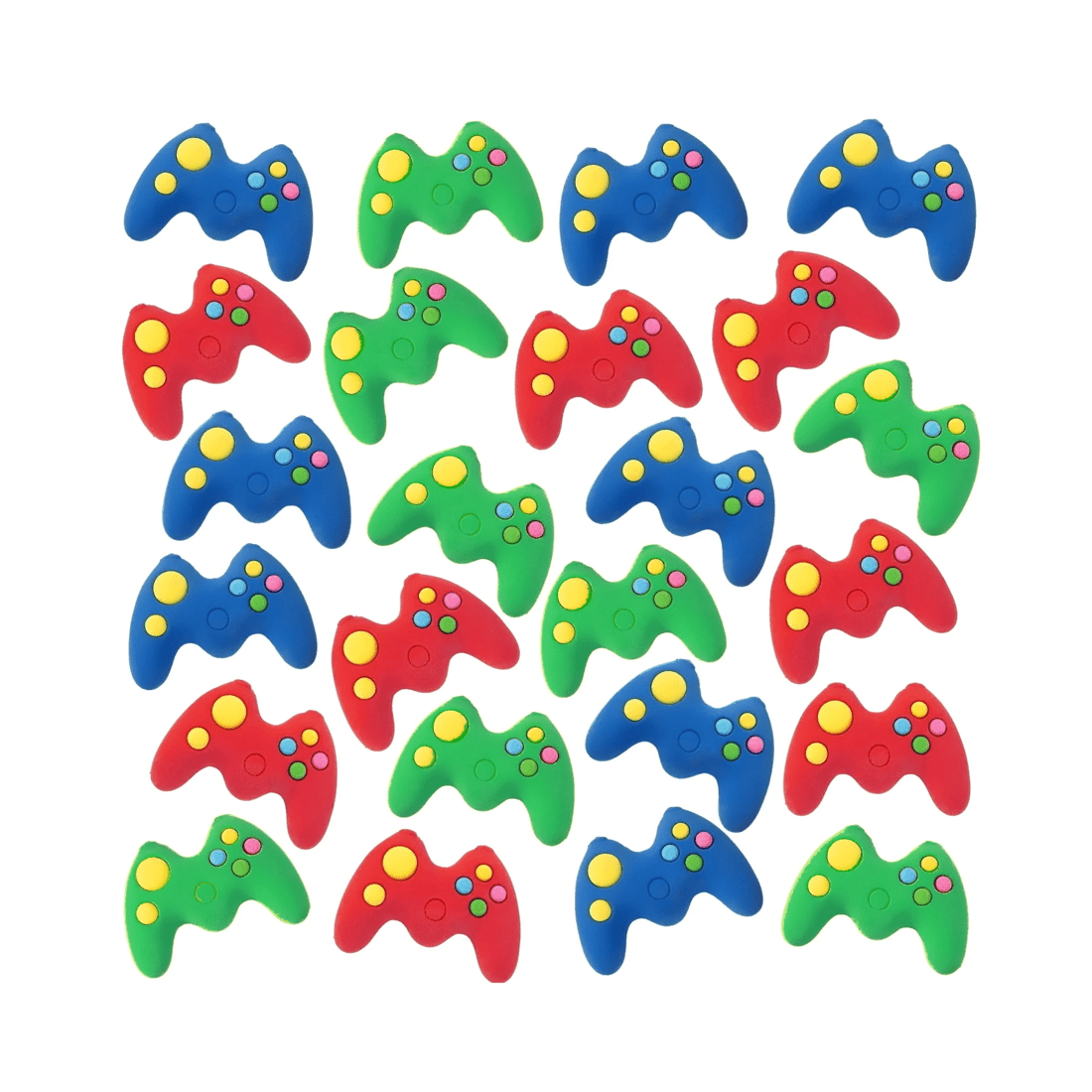 1 Fun Express Coloured Game Controller Erasers Pack of 24, 1 of 1