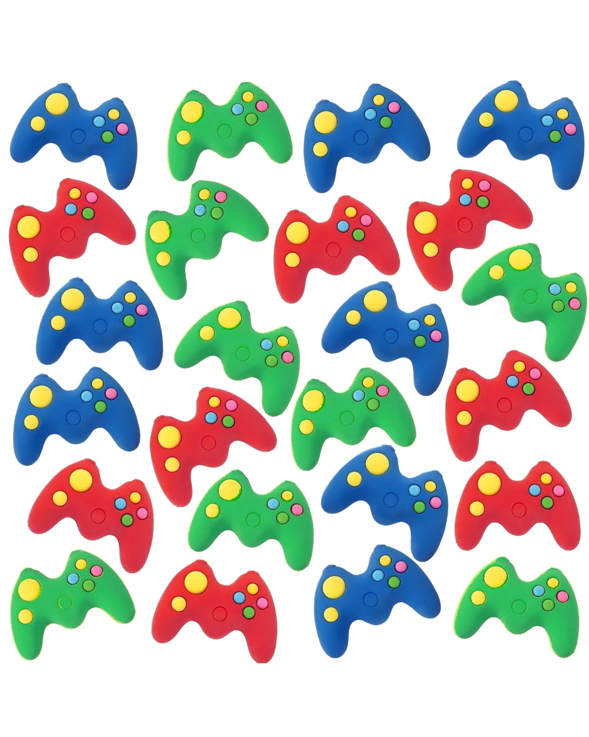 1 Partyrama Coloured Game Controller Erasers Pack of 24, 1 of 1
