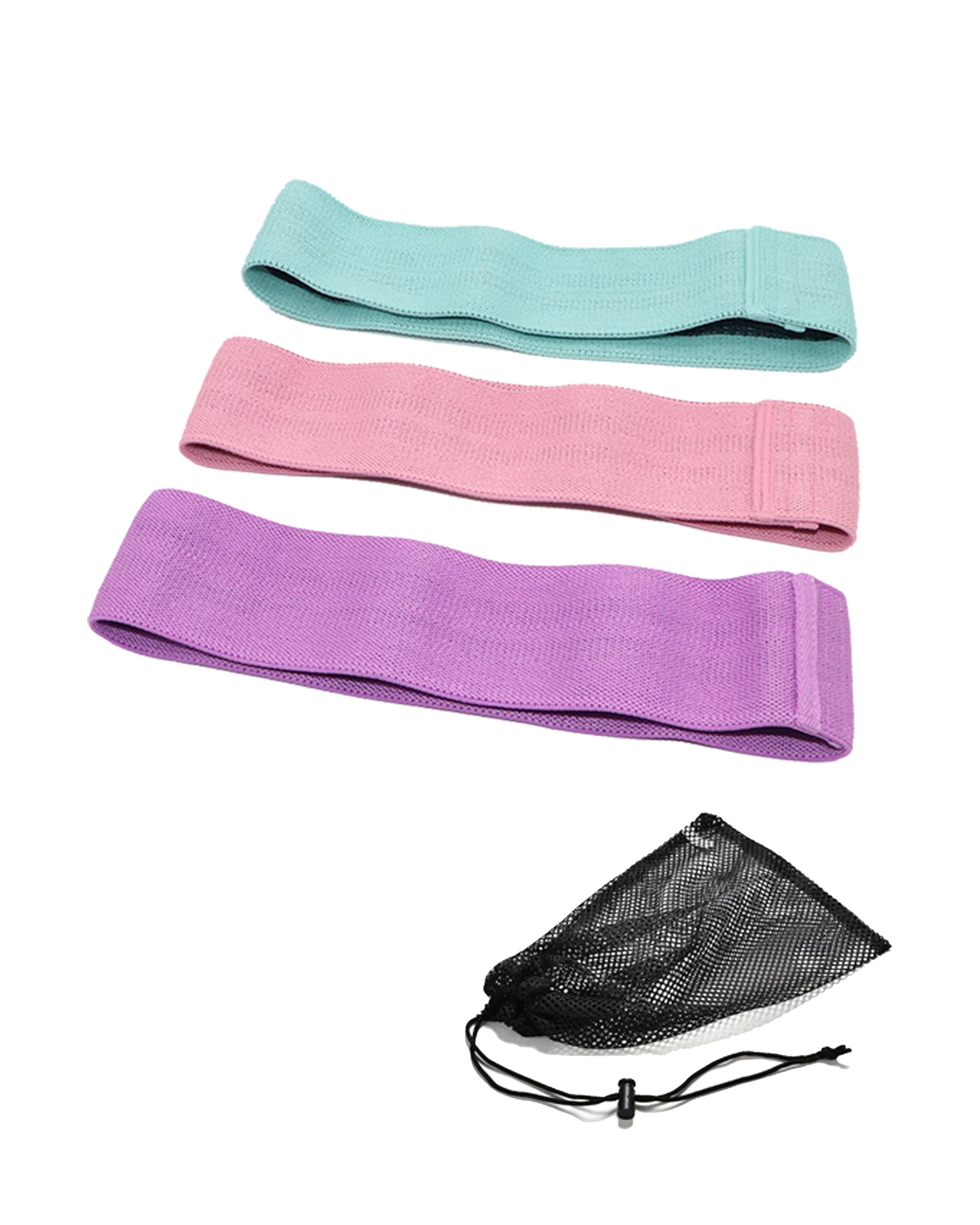 1 TODO 3 pcs Hip Loop Exercise Resistance Band Booty Legs Trainer 3 Resistance Levels - Multi, 1 of 3